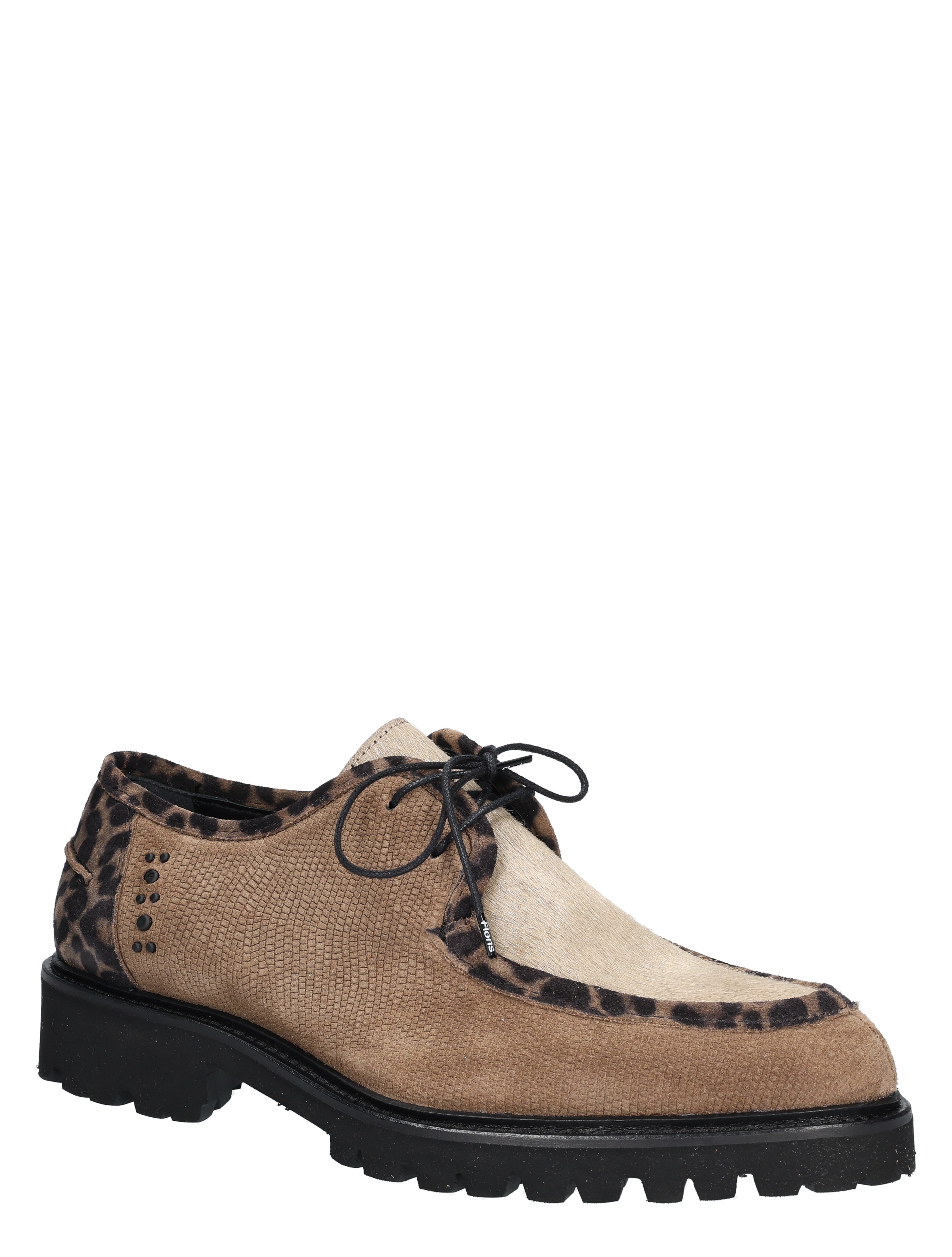 Floris van Bommel - Selsi SFW-30036 34-01 Taupe G+ Wijdte - Dames - Veterschoenen - Casual Veterschoenen - 49295_77_3