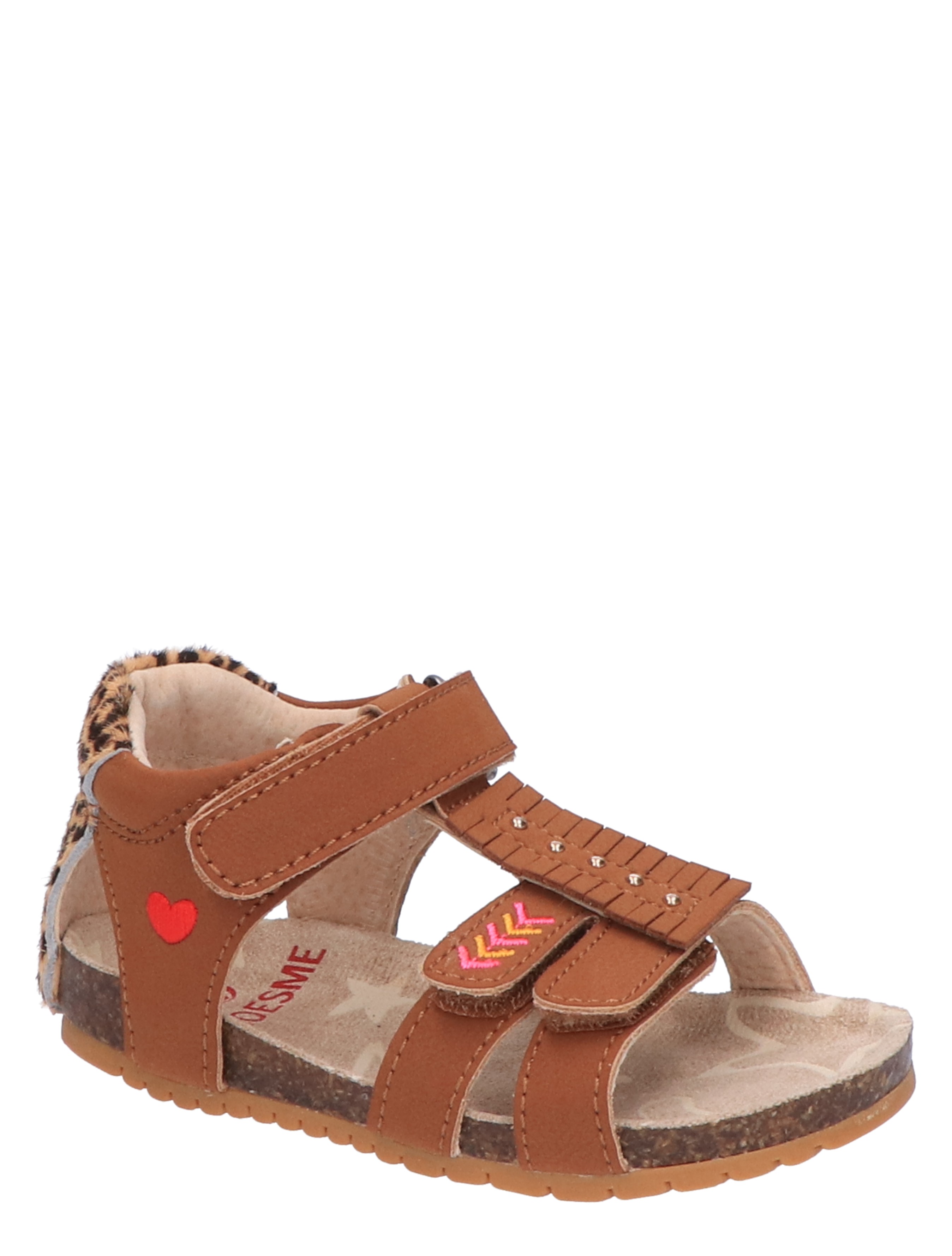 Shoesme - B125S006 C Cognac Panter - Meisjes - Sandalen - 47428_22_3