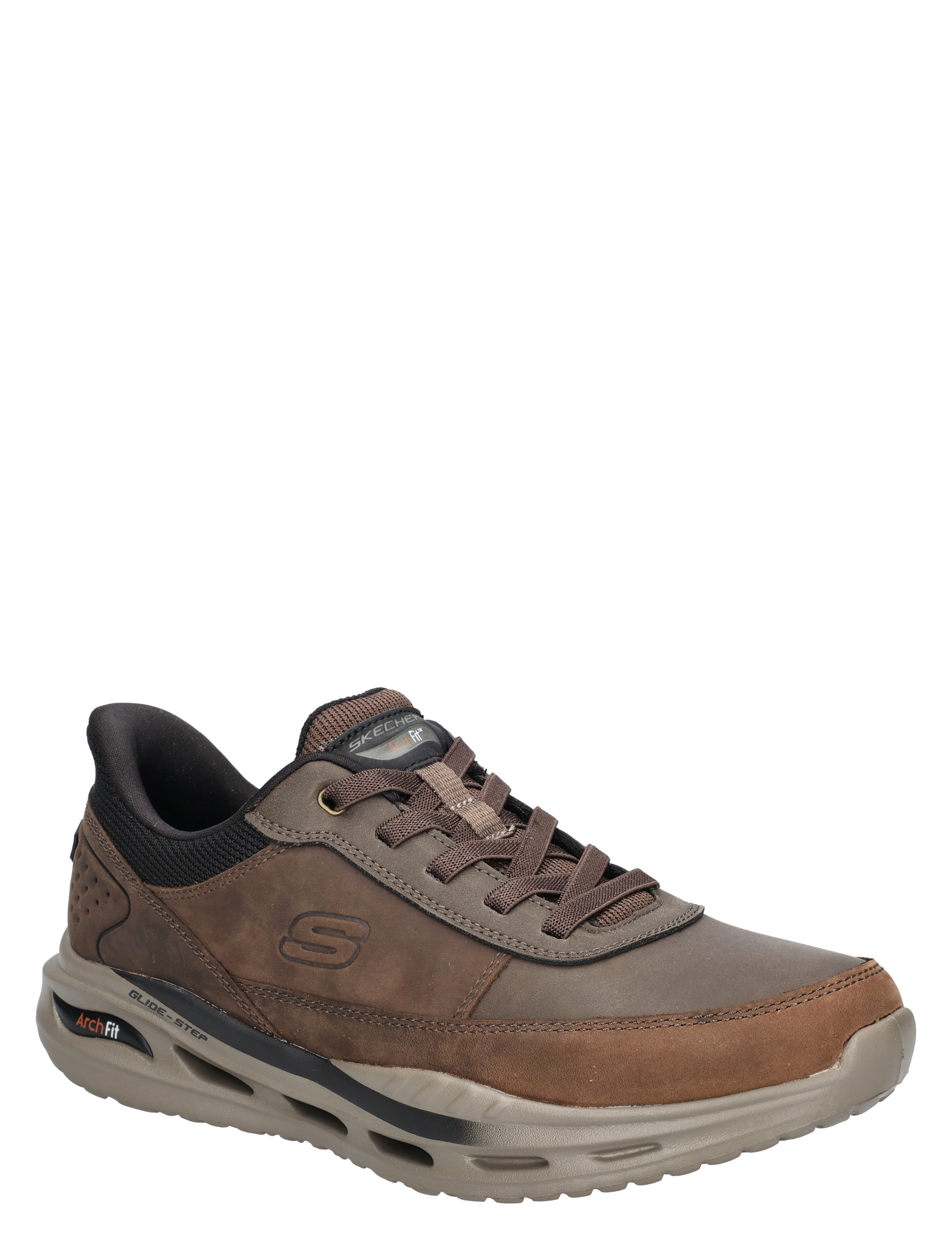 sneaker, herenschoen, bruine sneaker, kunstleder, Arch Fit