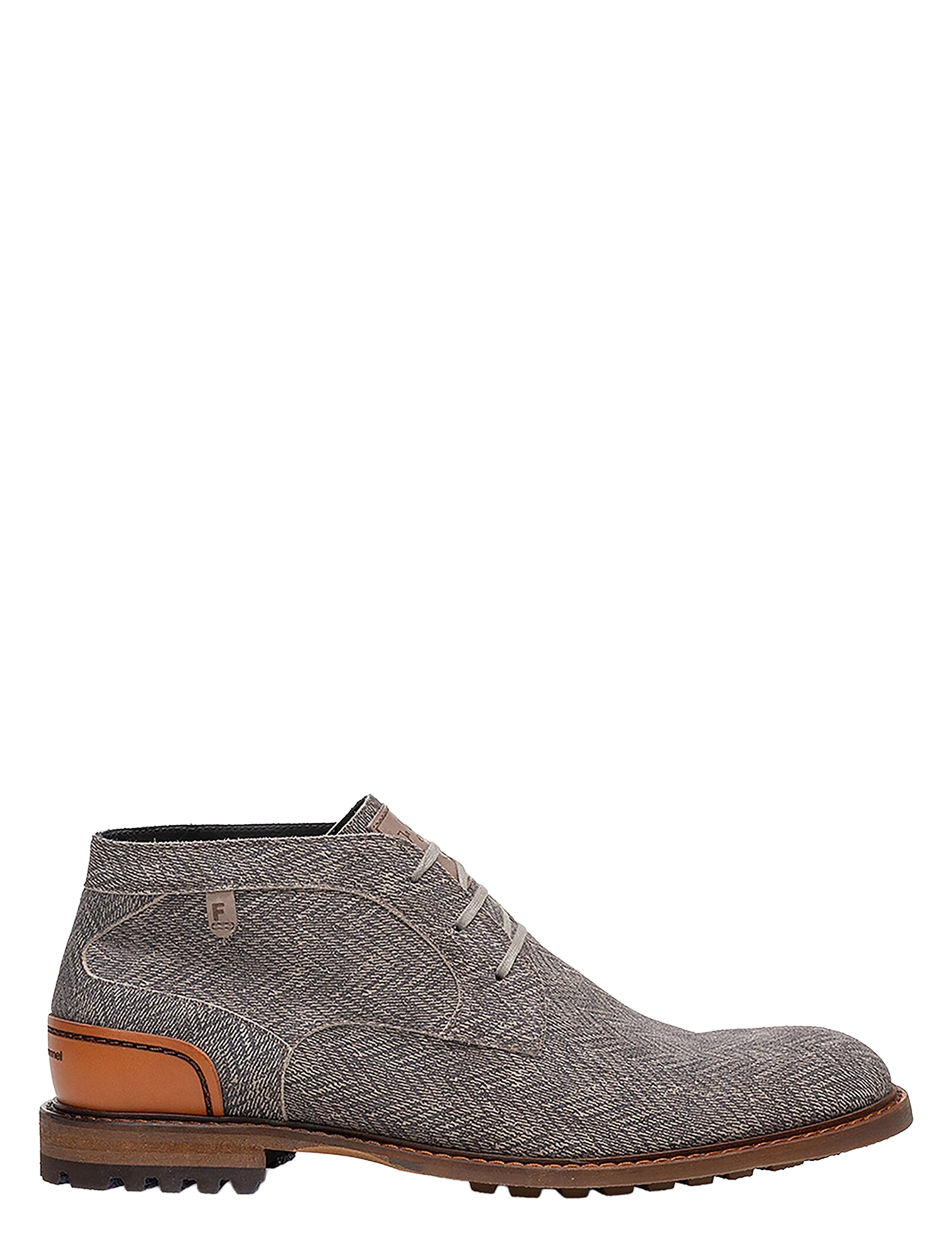 Floris van Bommel - Crepi SFM-50159 34-02  Taupe H-Wijdte - Heren - Boots - Veter Boots - 50139_77_1