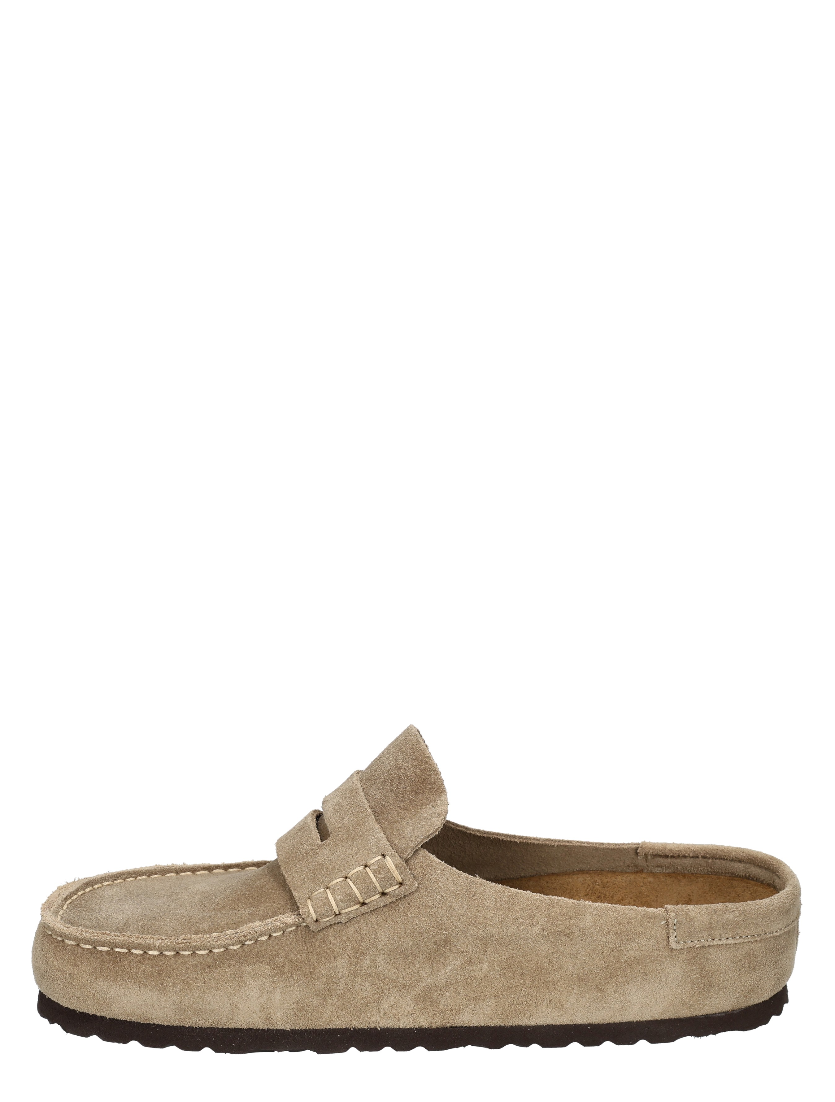 Birkenstock - Naples Wrapped Men Suede Taupe Narrow - Heren - Loafers - 49877_77_2