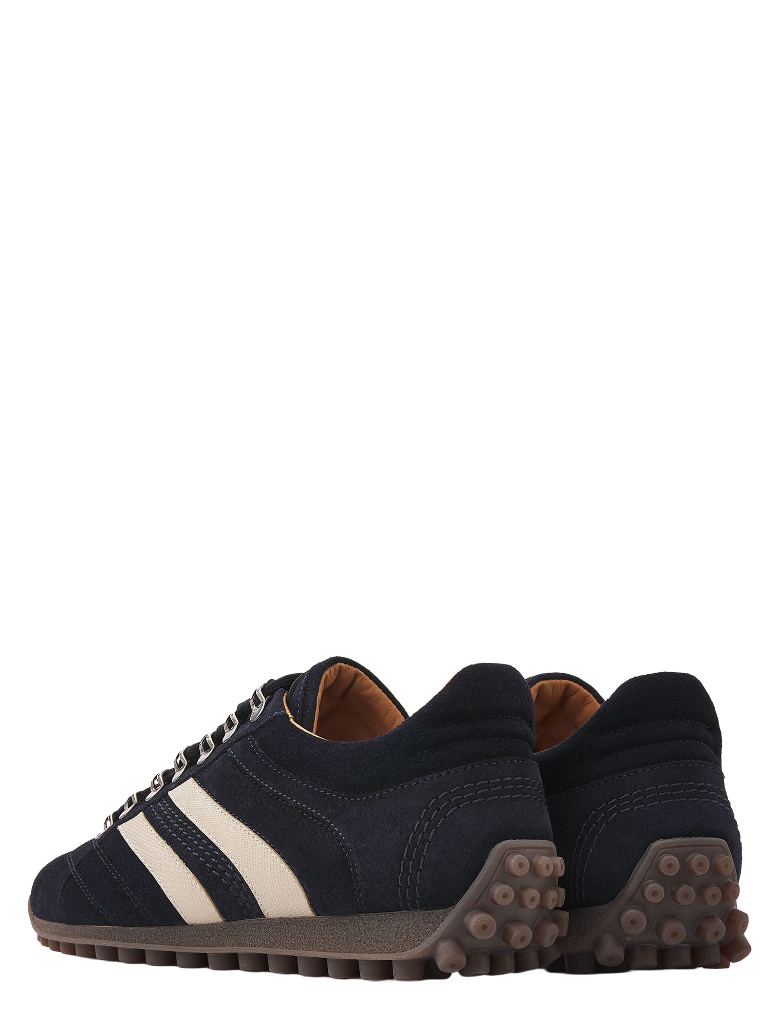 sneaker, lowlights, suede, navy, ruthe, treaded-sole