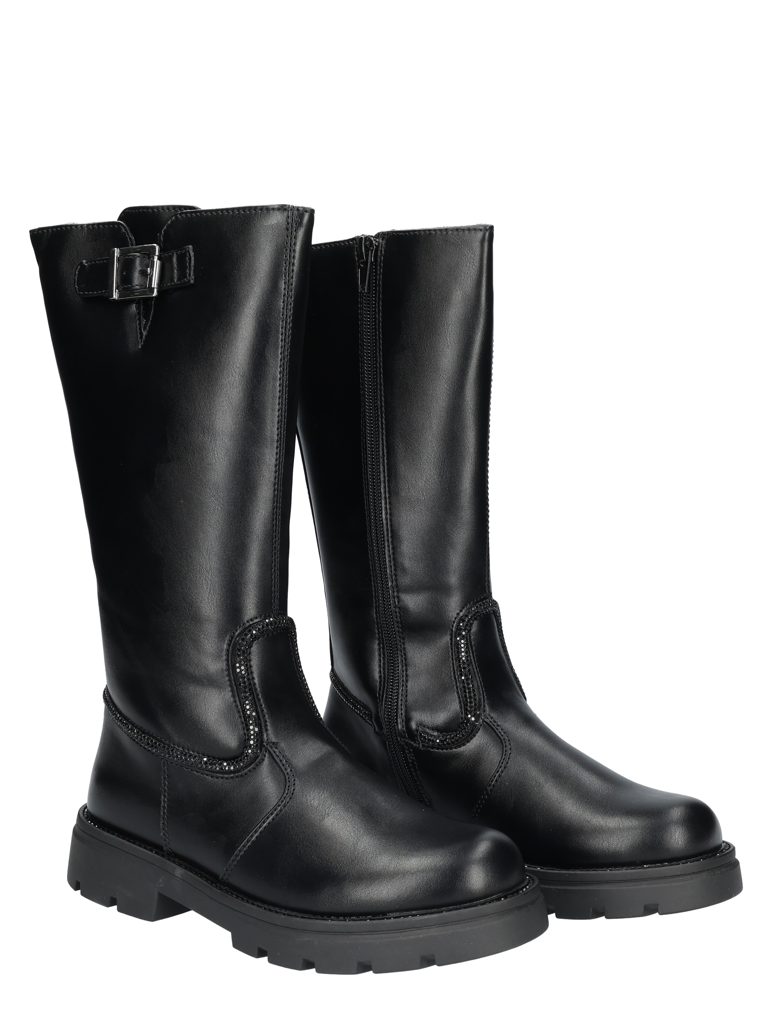 Cypres - Ymre Black - Meisjes - Boots - Lange Laarzen - 49511_11_5