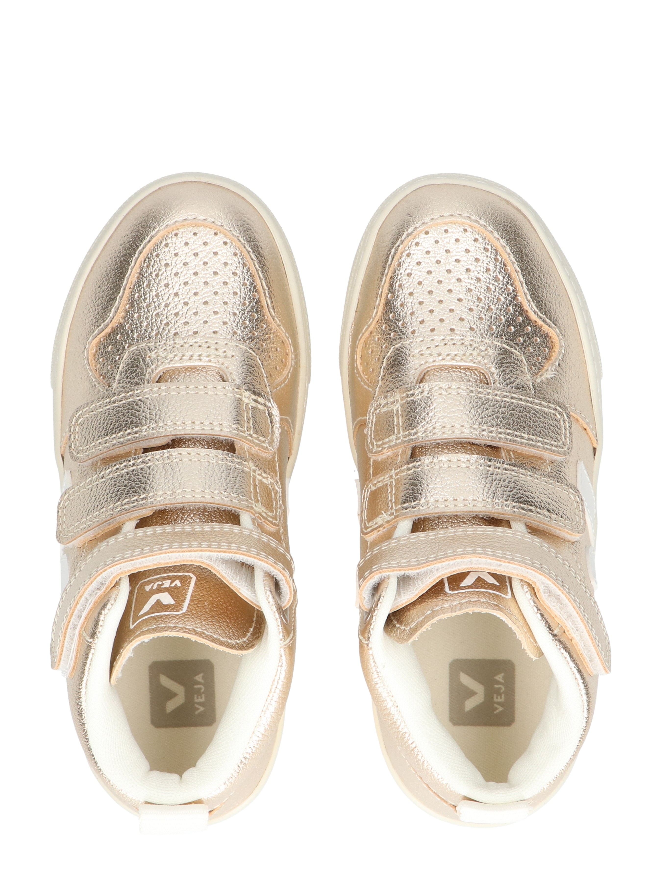 Veja - Small V-10 Mid DV0503037C Platin White - Meisjes - Lage Sneakers - Sneakers - 48208_53_7