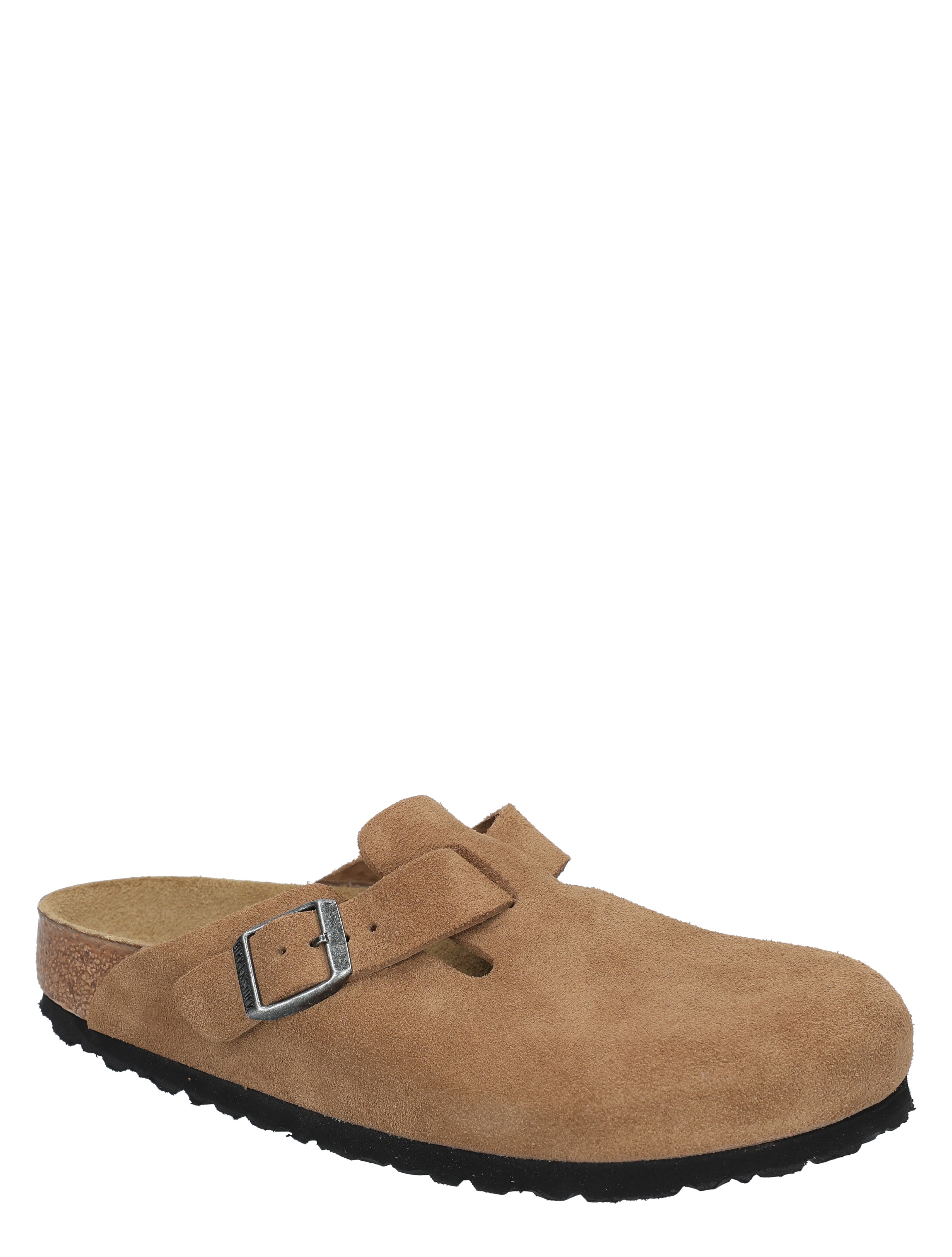 slipper, cognac, suede, buckle, mule