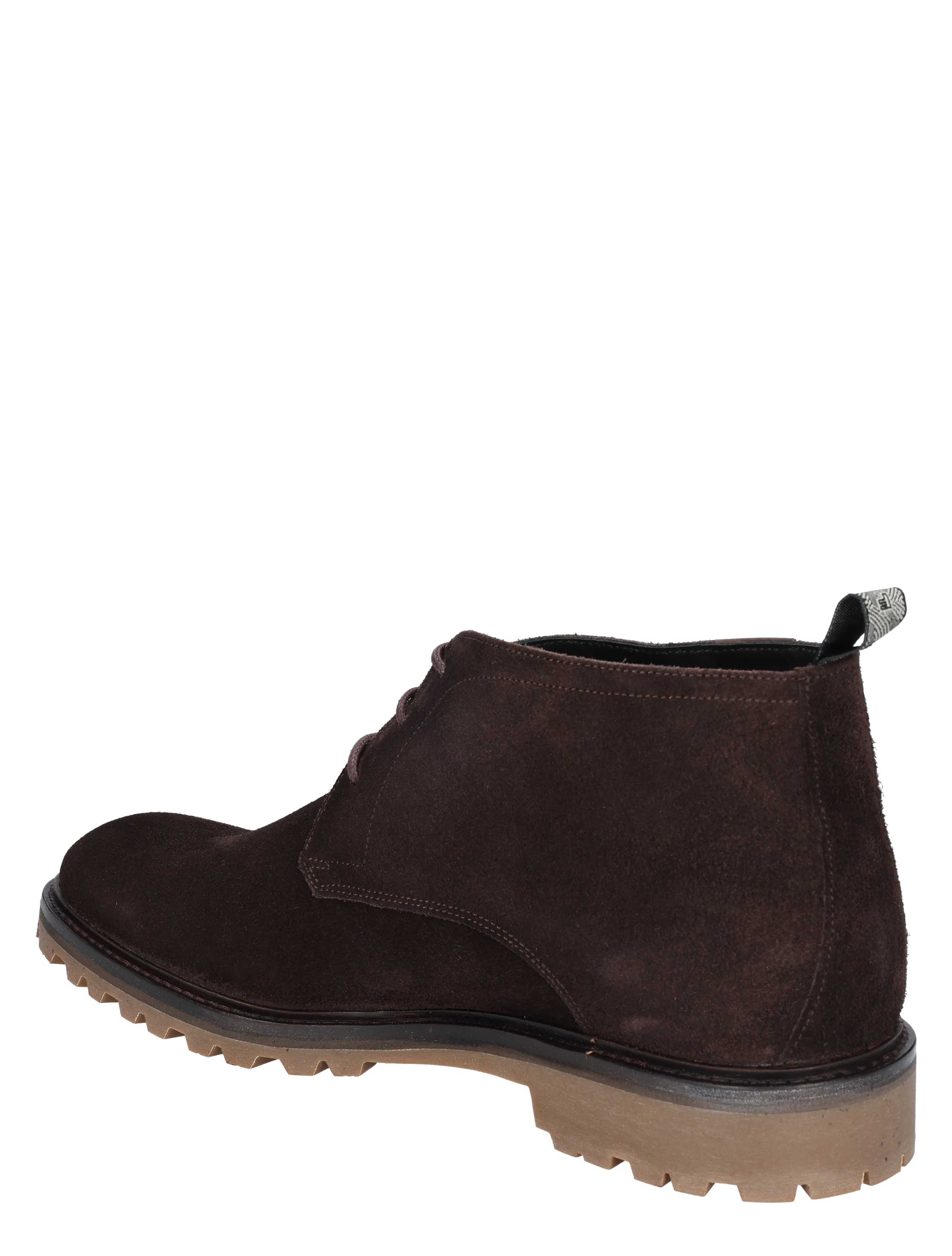 laarzen, bruine suede, ankle boot, veterschoen, rogge rubberzool