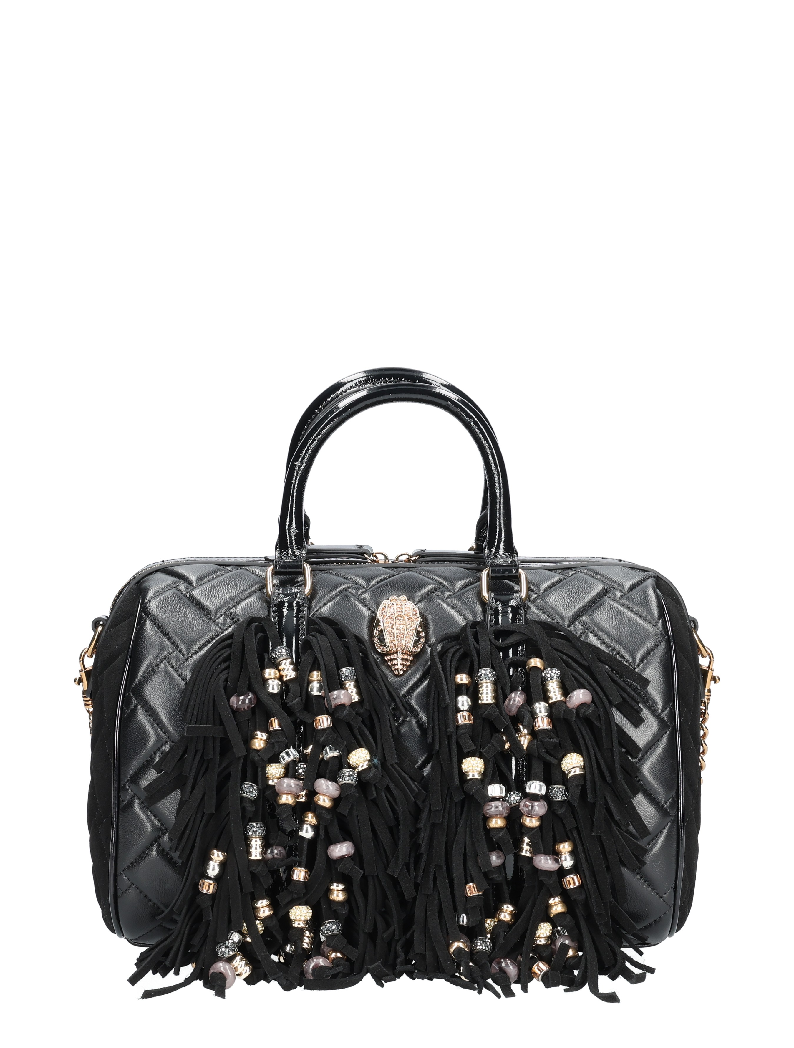 Kurt Geiger - Kensington Boston Fringe 4701600129 00 Black - Schoudertassen - Dames - 47977_11_1