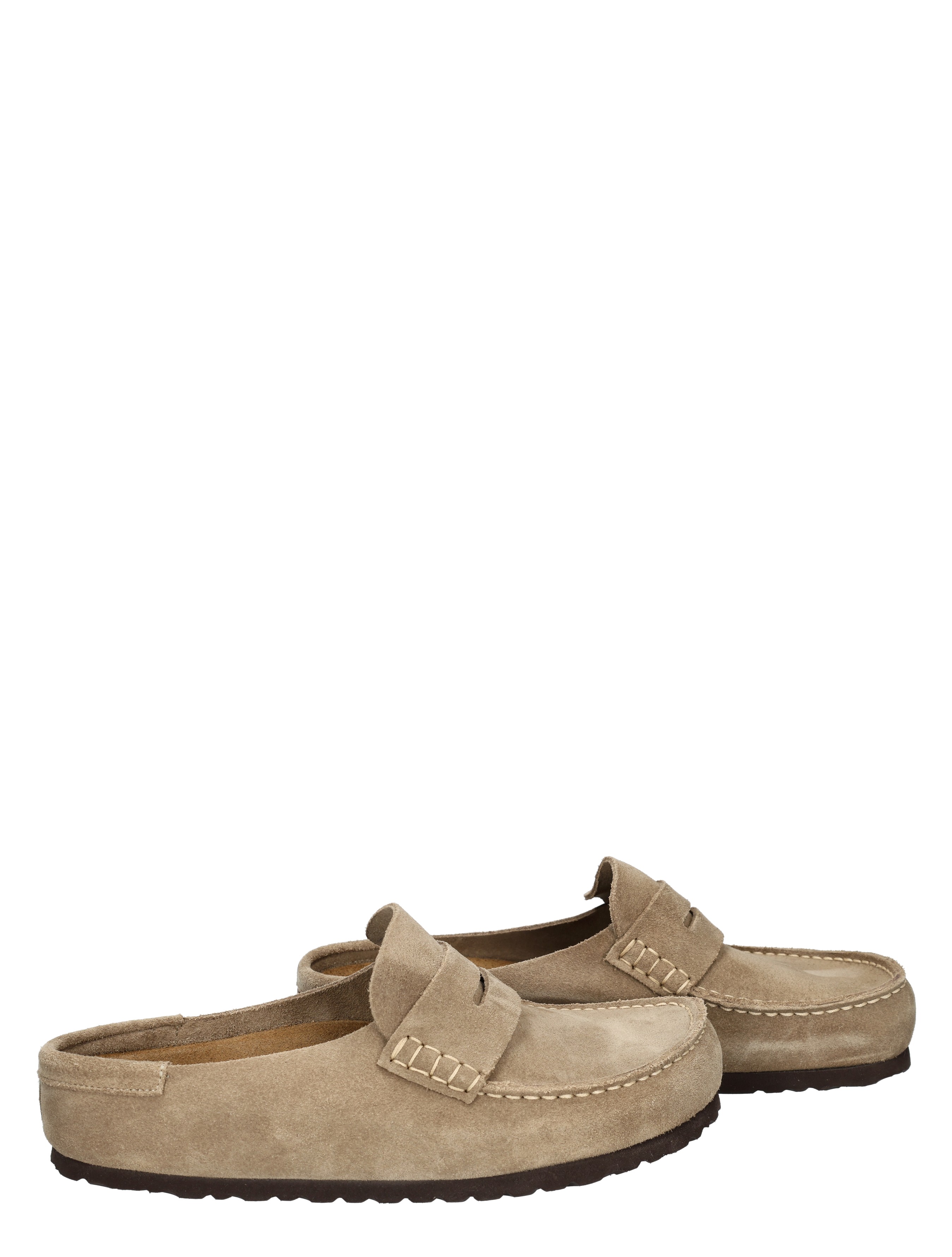 Birkenstock - Naples Wrapped Men Suede Taupe Narrow - Heren - Loafers - 49877_77_6