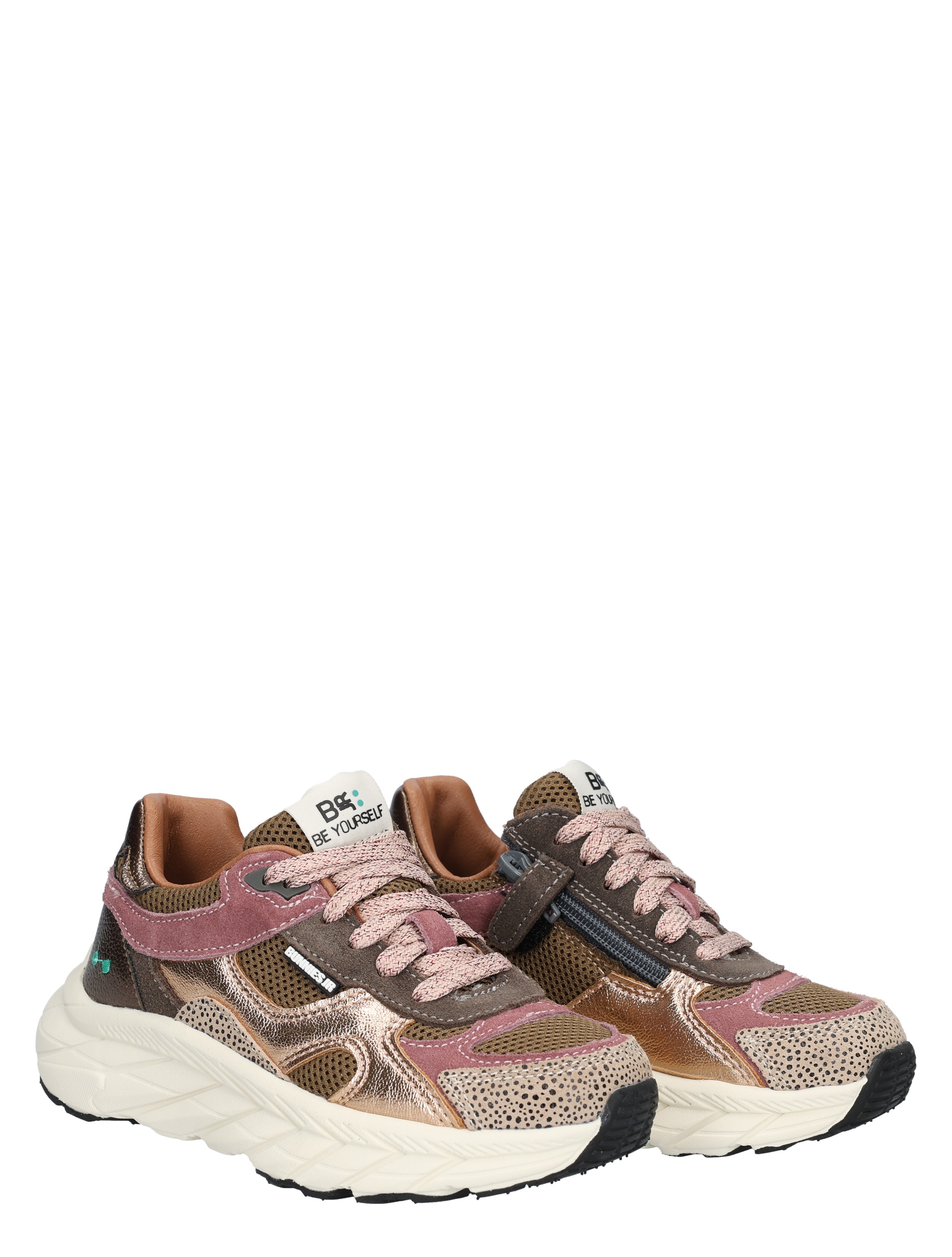 Bunnies - Reza Rush 225842 908 Taupe - Meisjes - Veterschoenen - 48503_27_5