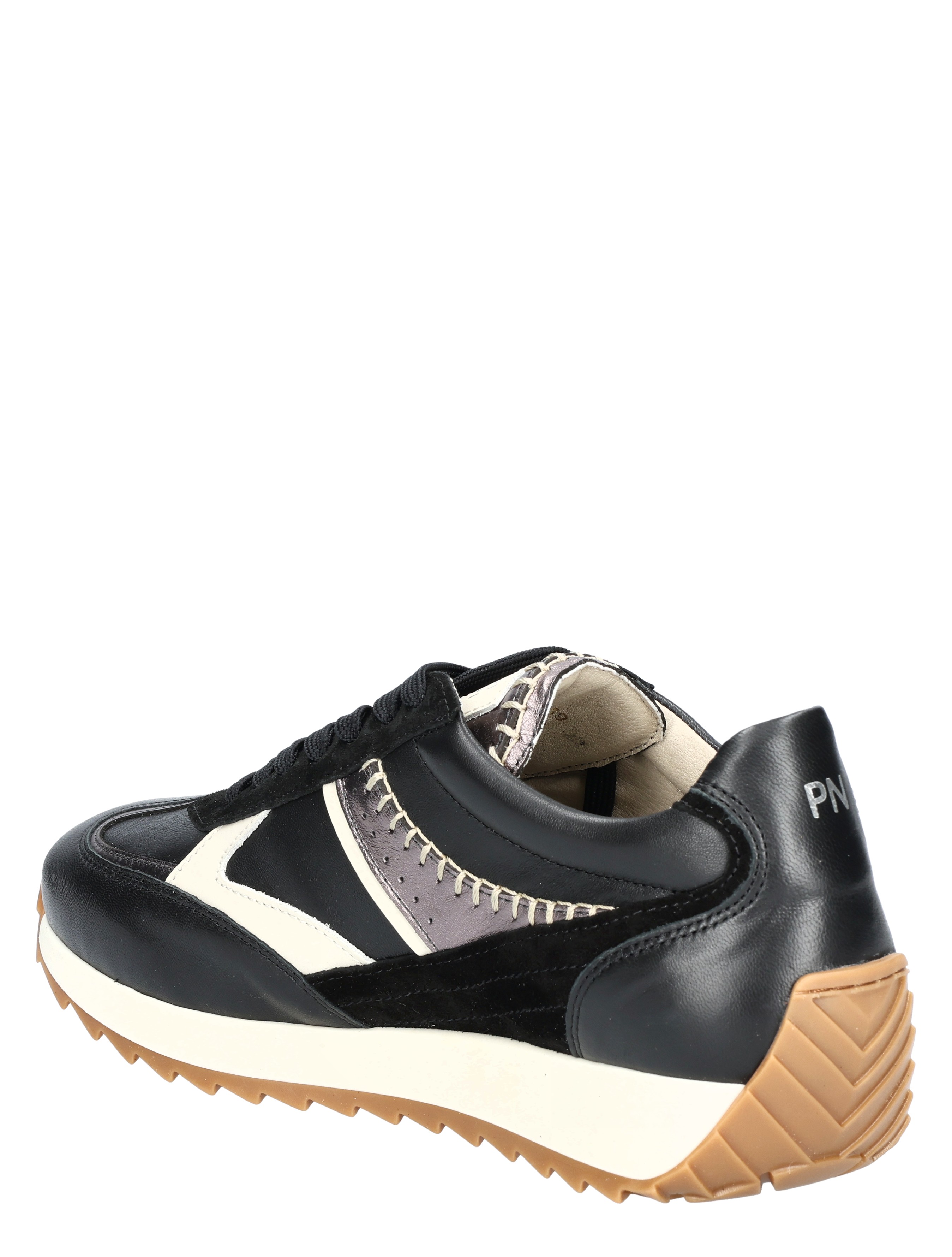 Piedi Nudi - Harlem 02.03 Black Cream - Dames - Veterschoenen - Casual Veterschoenen - 49135_17_4