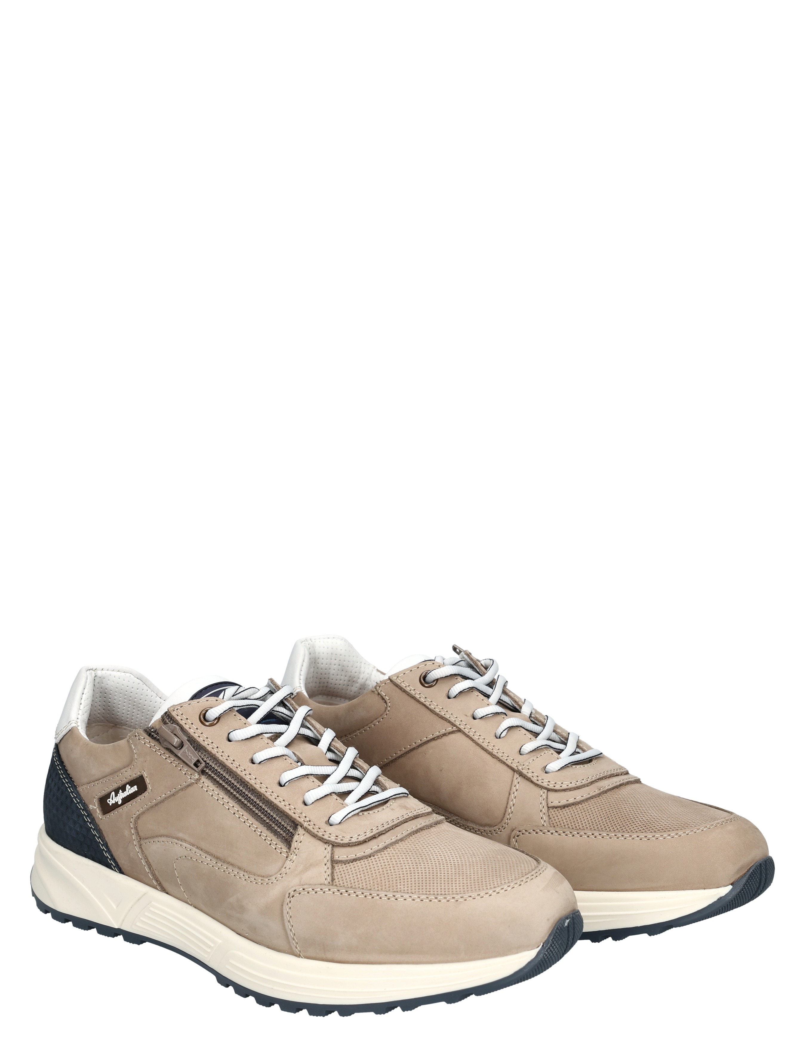 Australian - Discover 15.1686.03.L37 Taupe Blue Whit - Heren - Veterschoenen - Casual Veterschoenen - 50778_77_5