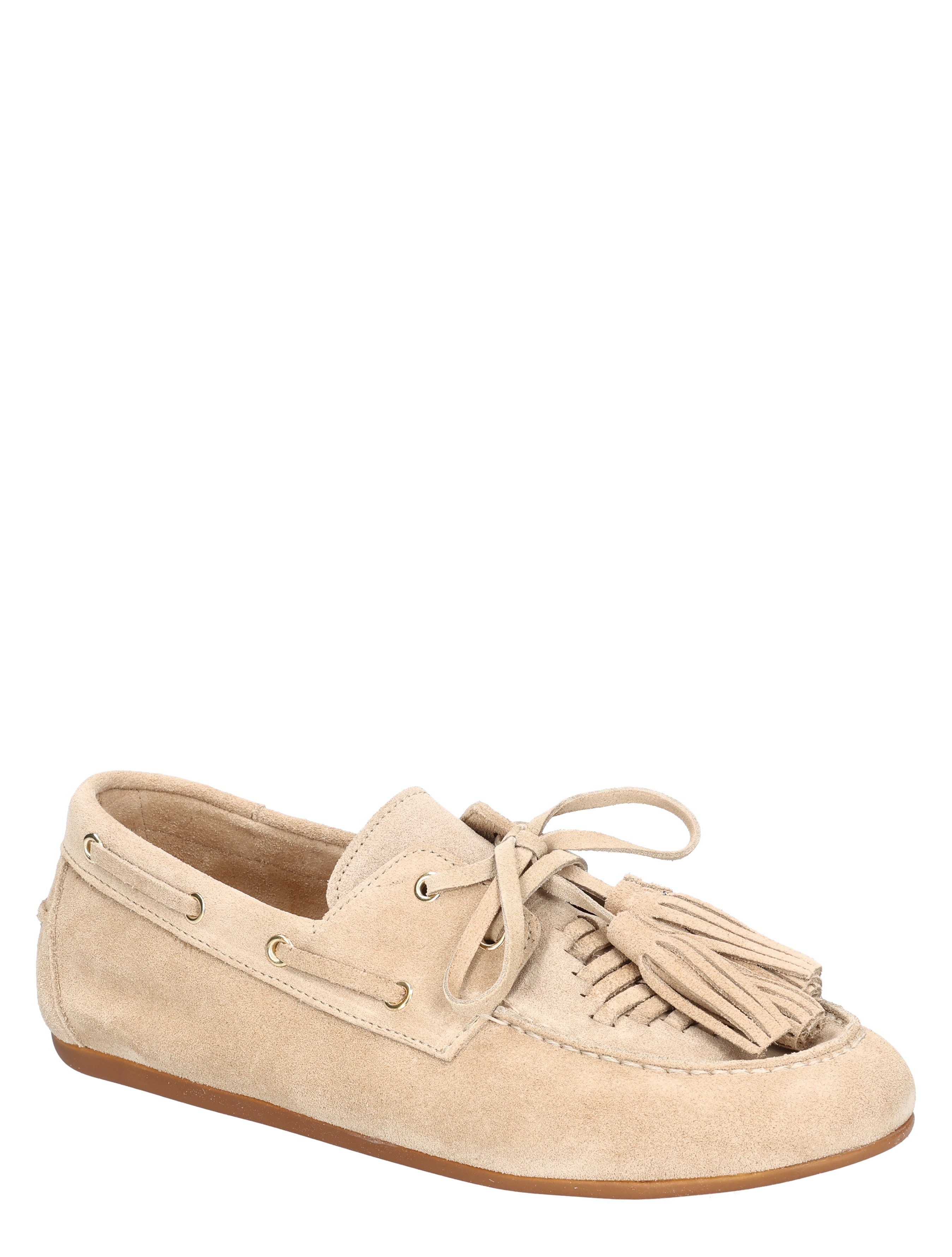 loafers, suede, beige, moccasin, fringe
