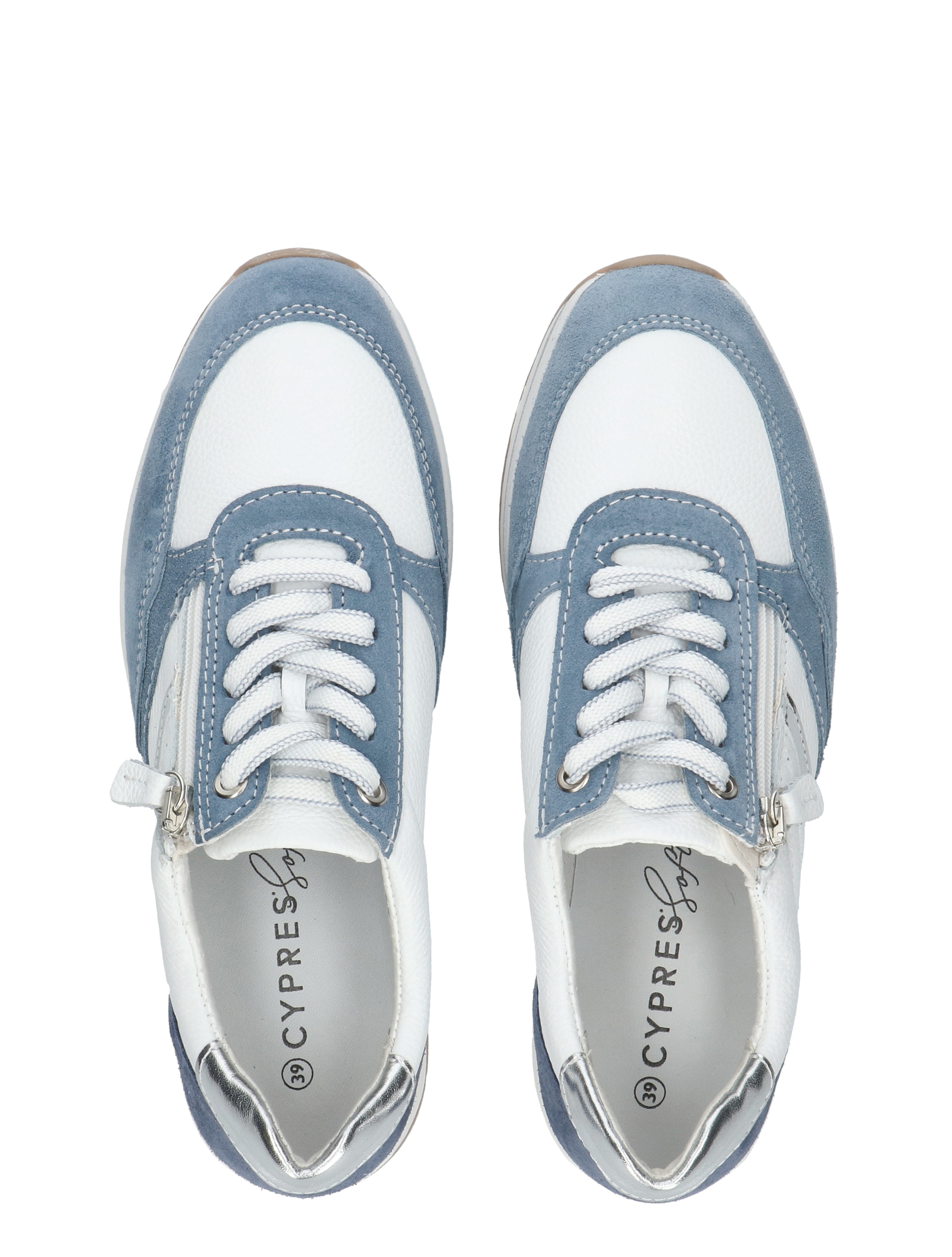 Cypres Soft - Zuby 2615611 11679 Sky suede 1002 - Dames - Veterschoenen - Casual Veterschoenen - 50843_83_7