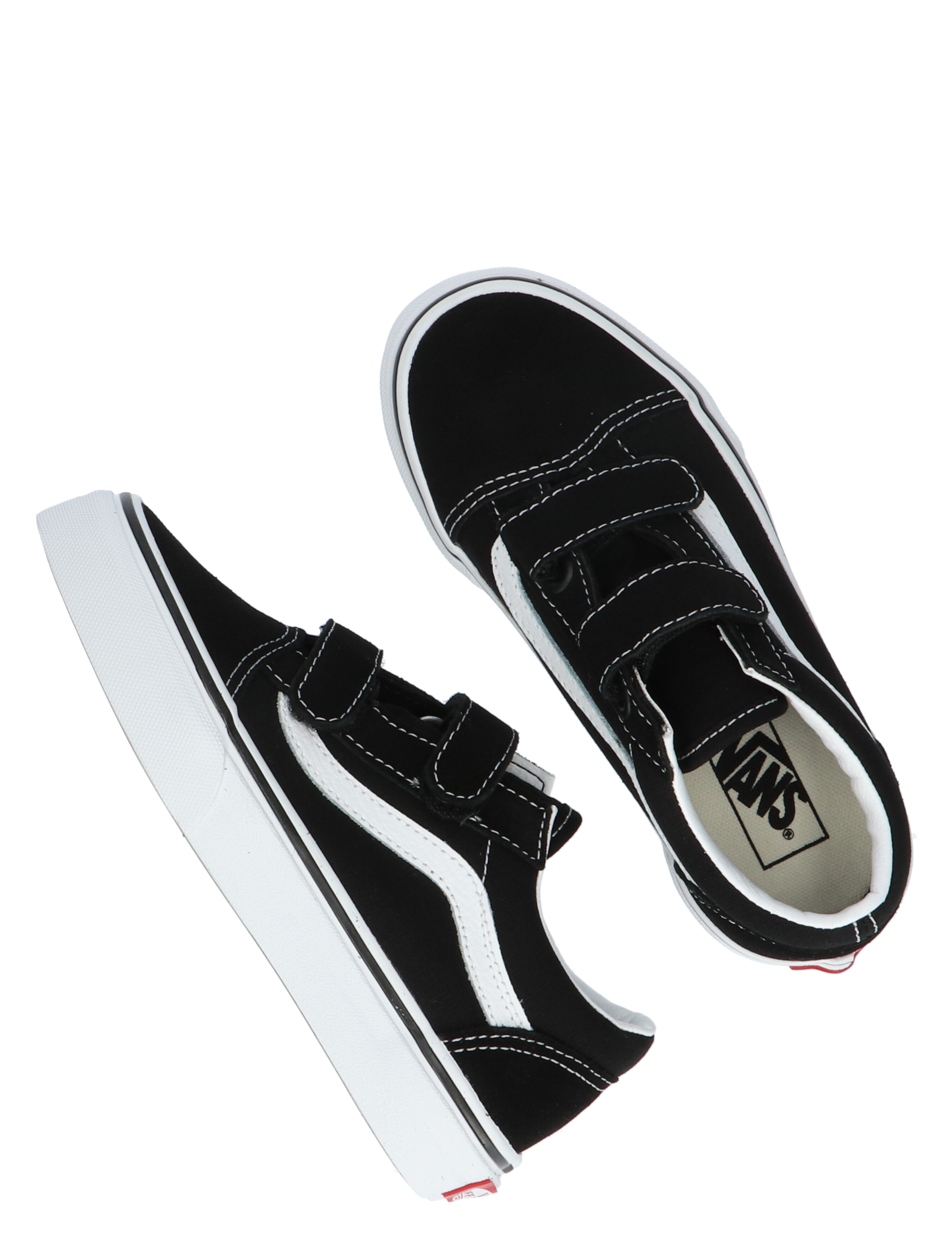 Vans - UY Old Skool Kids Black True White - Meisjes - Jongens - Sneakers - Lage Sneakers - Lage Sneakers - Sneakers - Klittenbandschoenen - Klittenbandschoenen - 27999_18_6