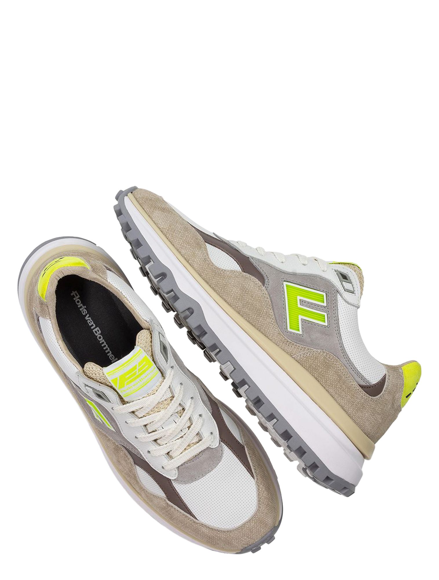 Floris van Bommel - De Gripper 10238 01.28 Light Brown G+Wijdte - Heren - Lage Sneakers - Sneakers - 51437_87_3