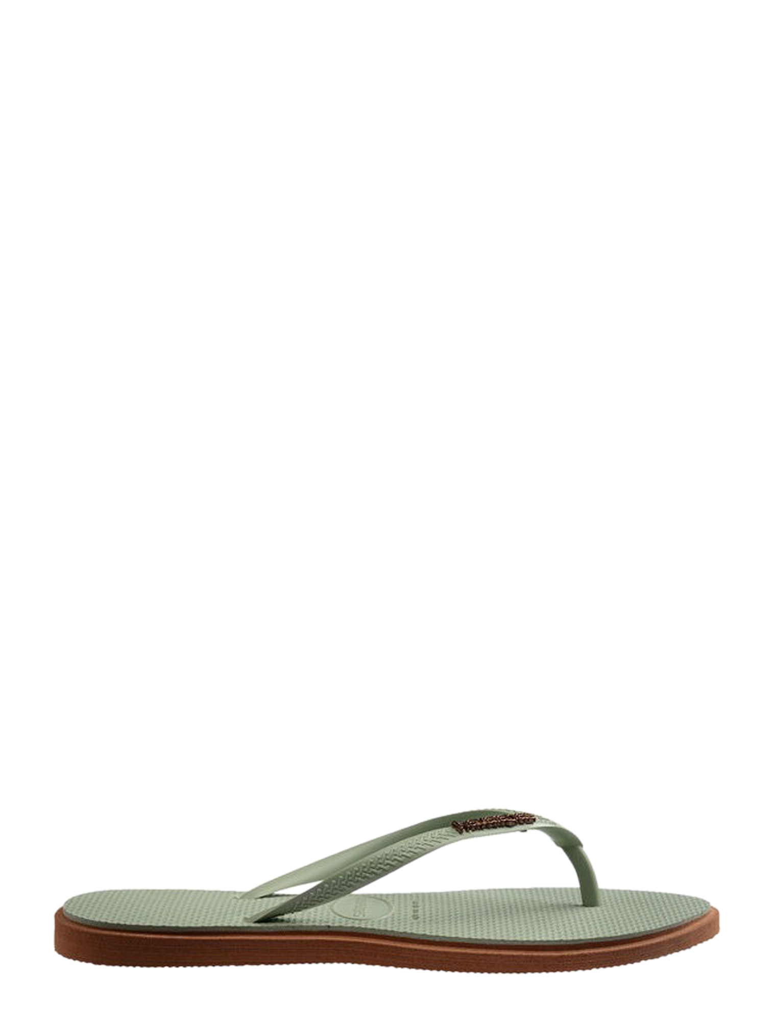 slippers, flip-flops, thong, groen, rubberen zool