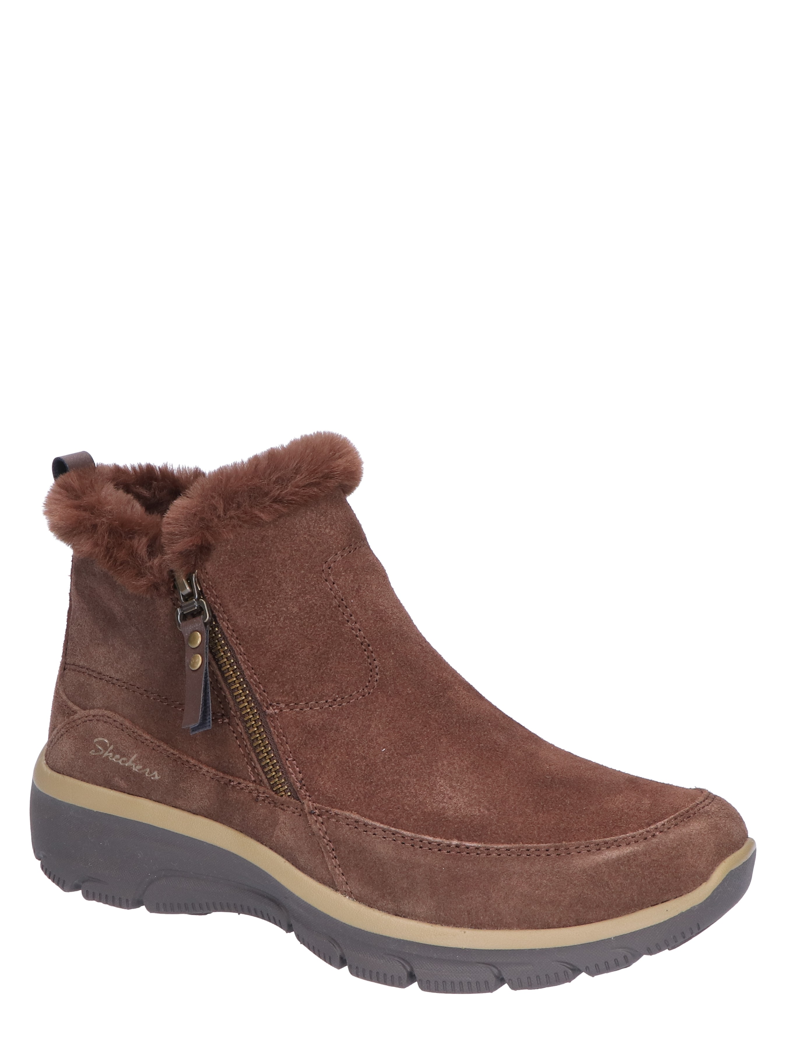Skechers - Relaxed Fit 3M Faux Fur Chocolate - Dames - Boots - Enkellaarsjes - 45247_22_3