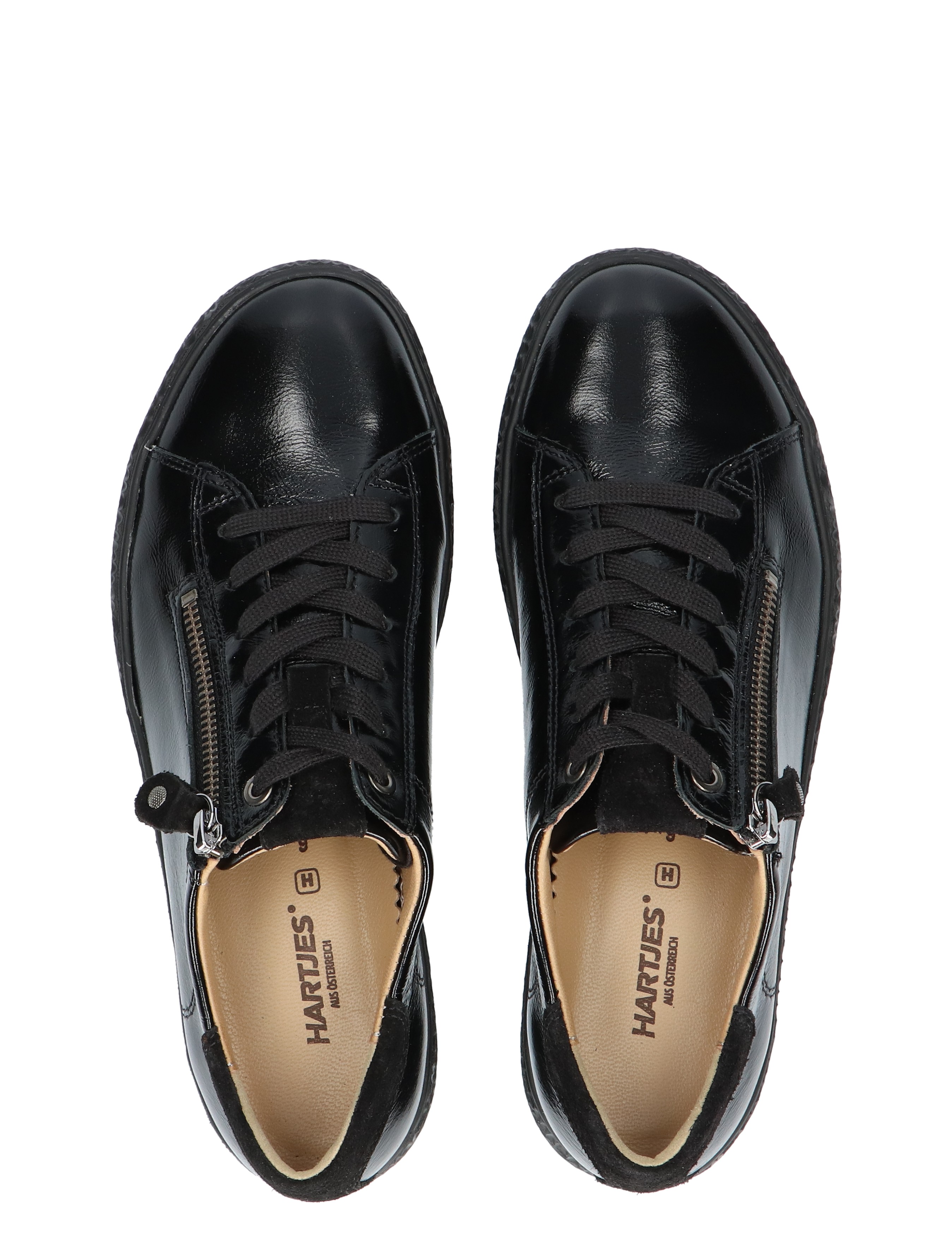 Phil Shoe Black Leather H-Wijdte