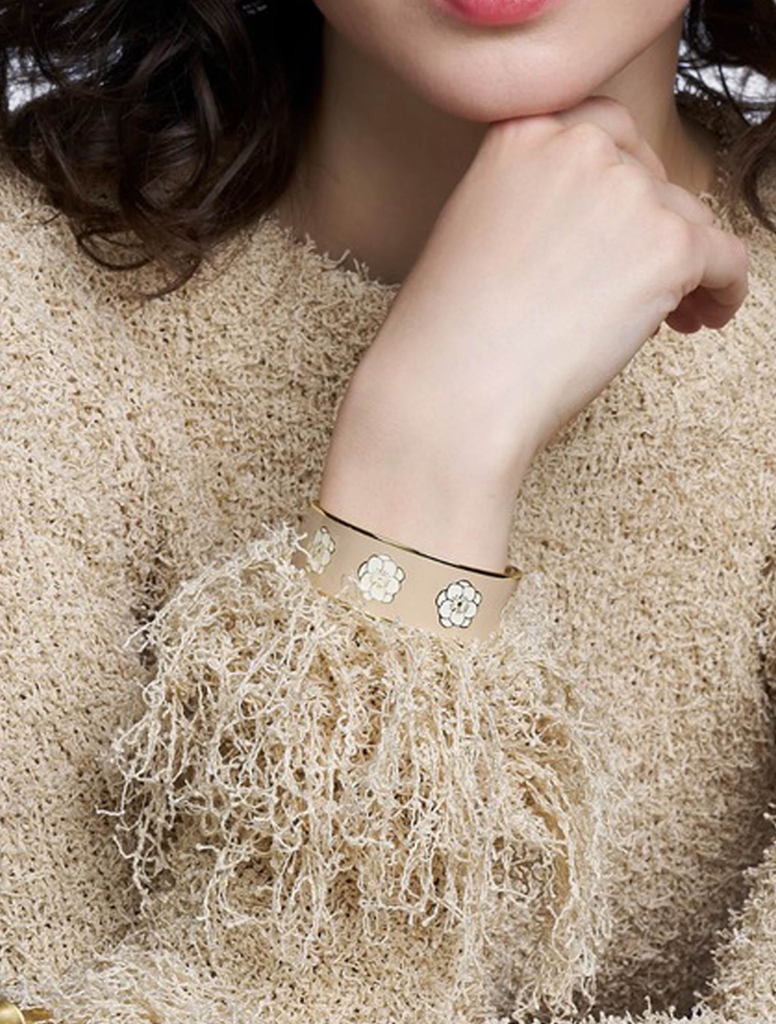 Bangle Up - Peony Cuff 2cm Peony Mastic Beige - Overige Accessoires - Dames - 50963_70_2