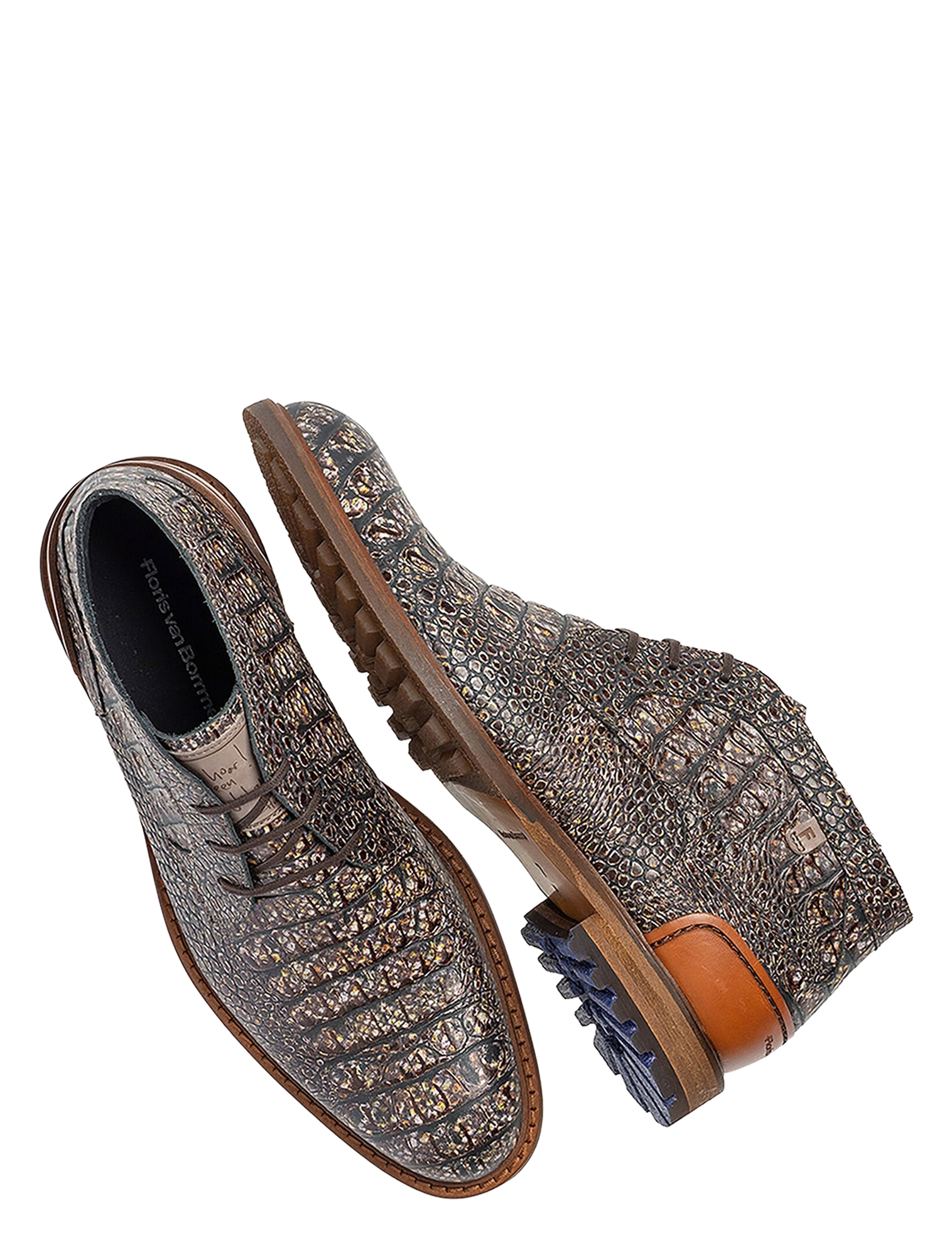 Floris van Bommel - Crepi SFM-50159 34-01 Taupe H-Wijdte - Heren - Boots - Veter Boots - 50140_77_3