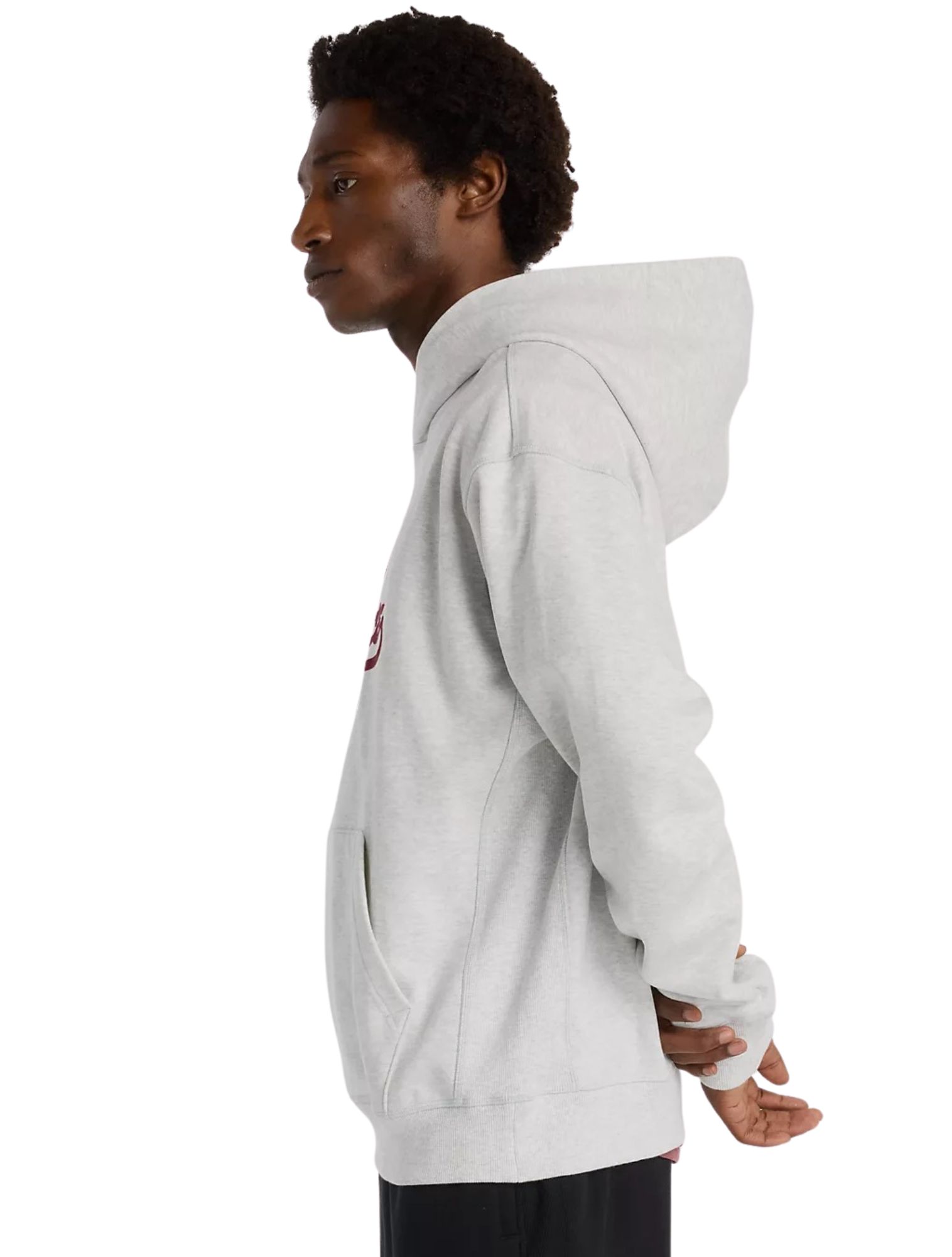 New Balance - Athletics Legacy Hoodie MT53902 Ash Heather - Heren - Truien & Sweaters - 48012_99_3