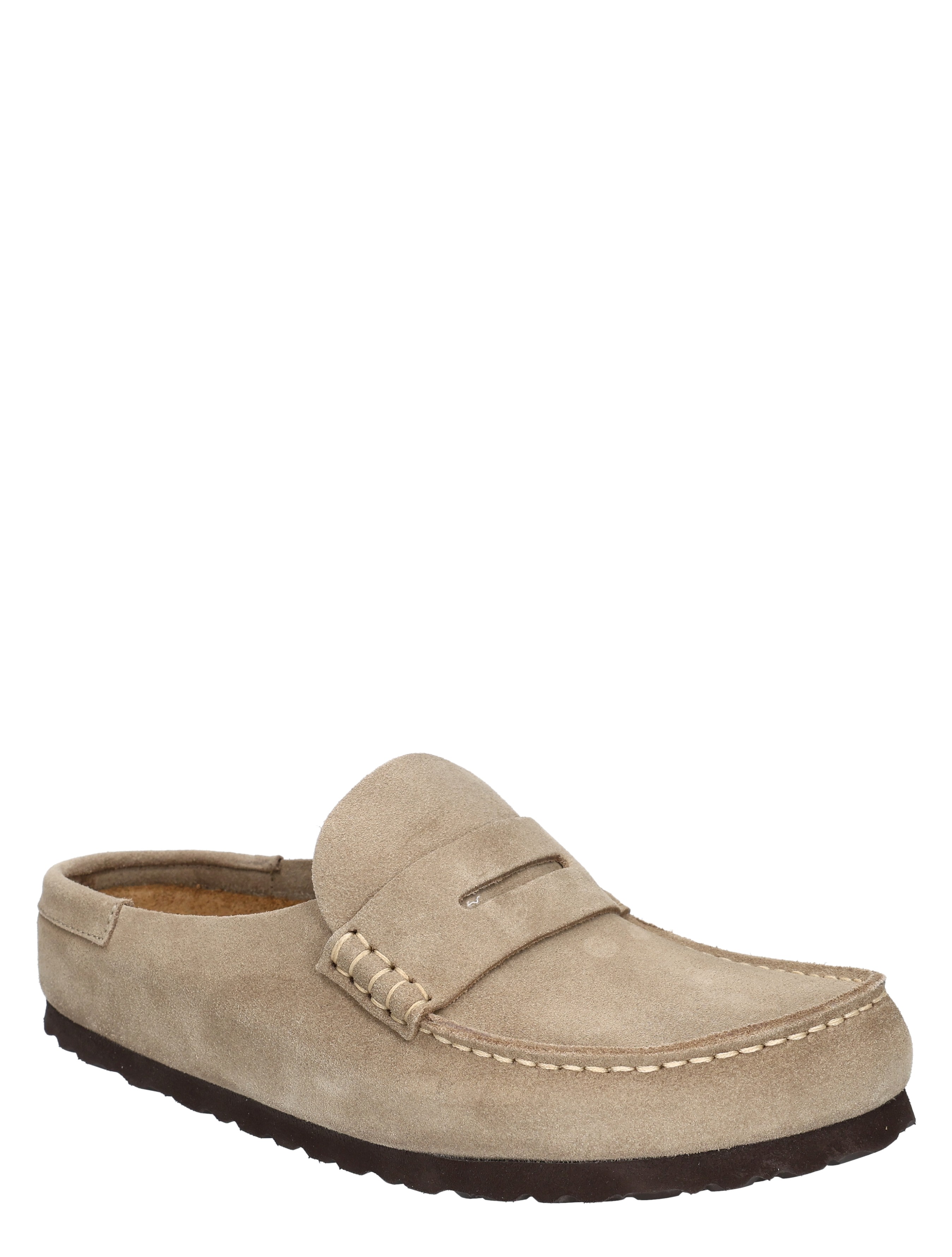 Birkenstock - Naples Wrapped Suede Suede Taupe Narrow - Dames - Loafers - 49861_77_3