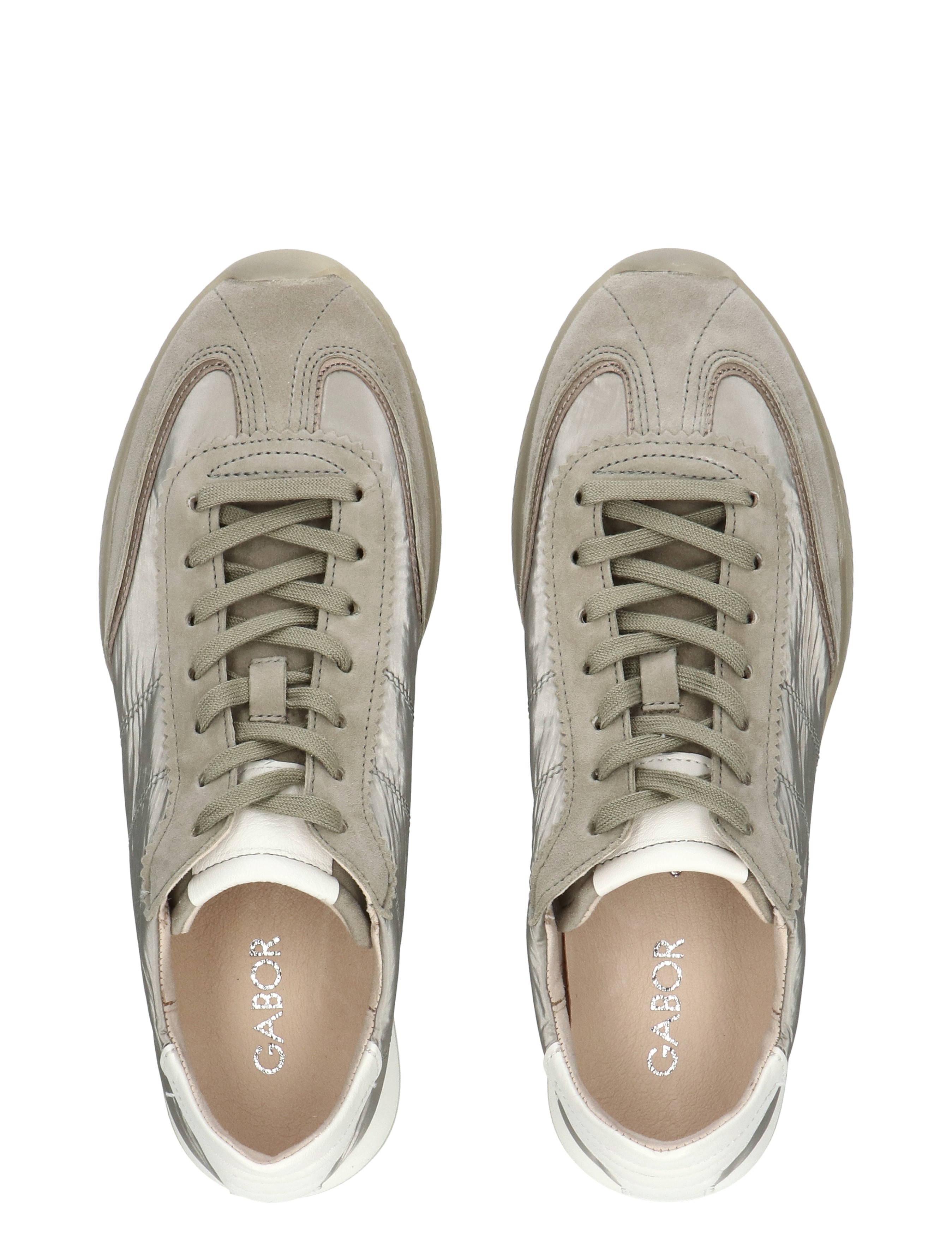 Gabor - 83.180.14 14 schilf/latte - Dames - Veterschoenen - Casual Veterschoenen - 50008_77_7