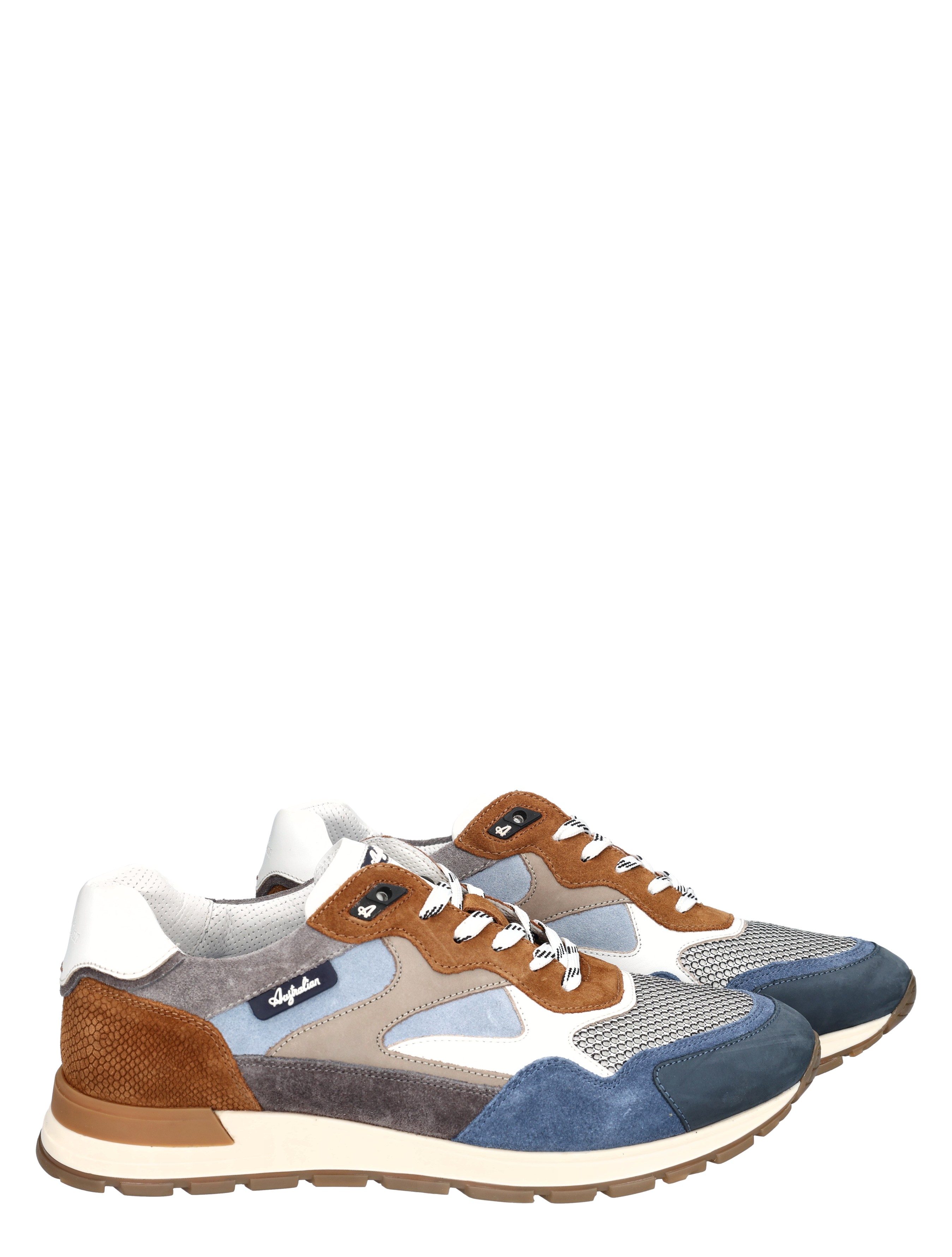 Australian - Tiago  15.1669.02.K99 Grey Tan Blue - Heren - Veterschoenen - Casual Veterschoenen - 50783_32_6