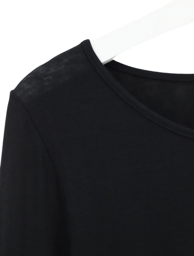 Oroblu - Perfect Line Cashmere T-shirt Long Sleeve 9999 Black - Dames - Tops - 45421_11_3