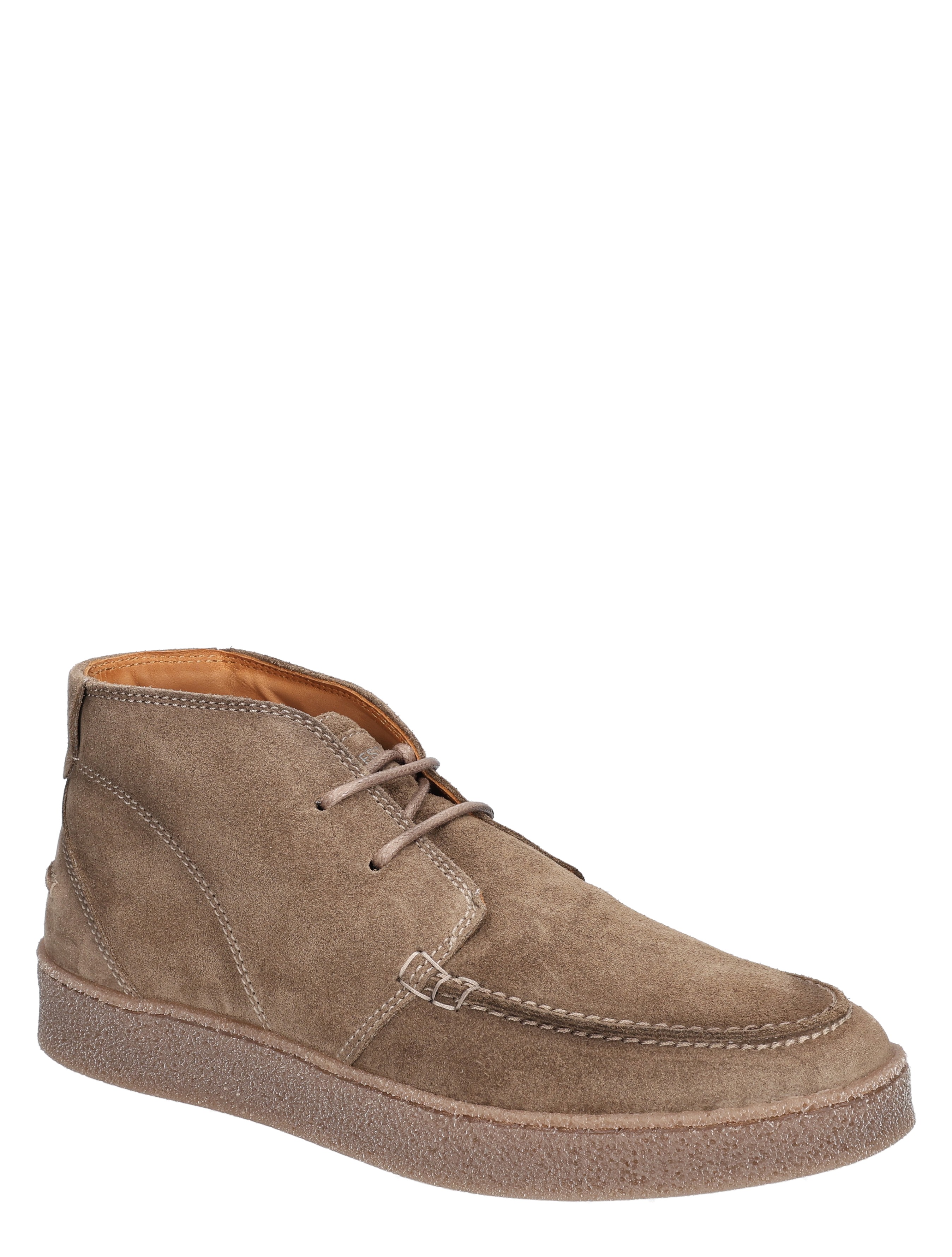 suède, boot, hoge zool, bruine, laarzen
