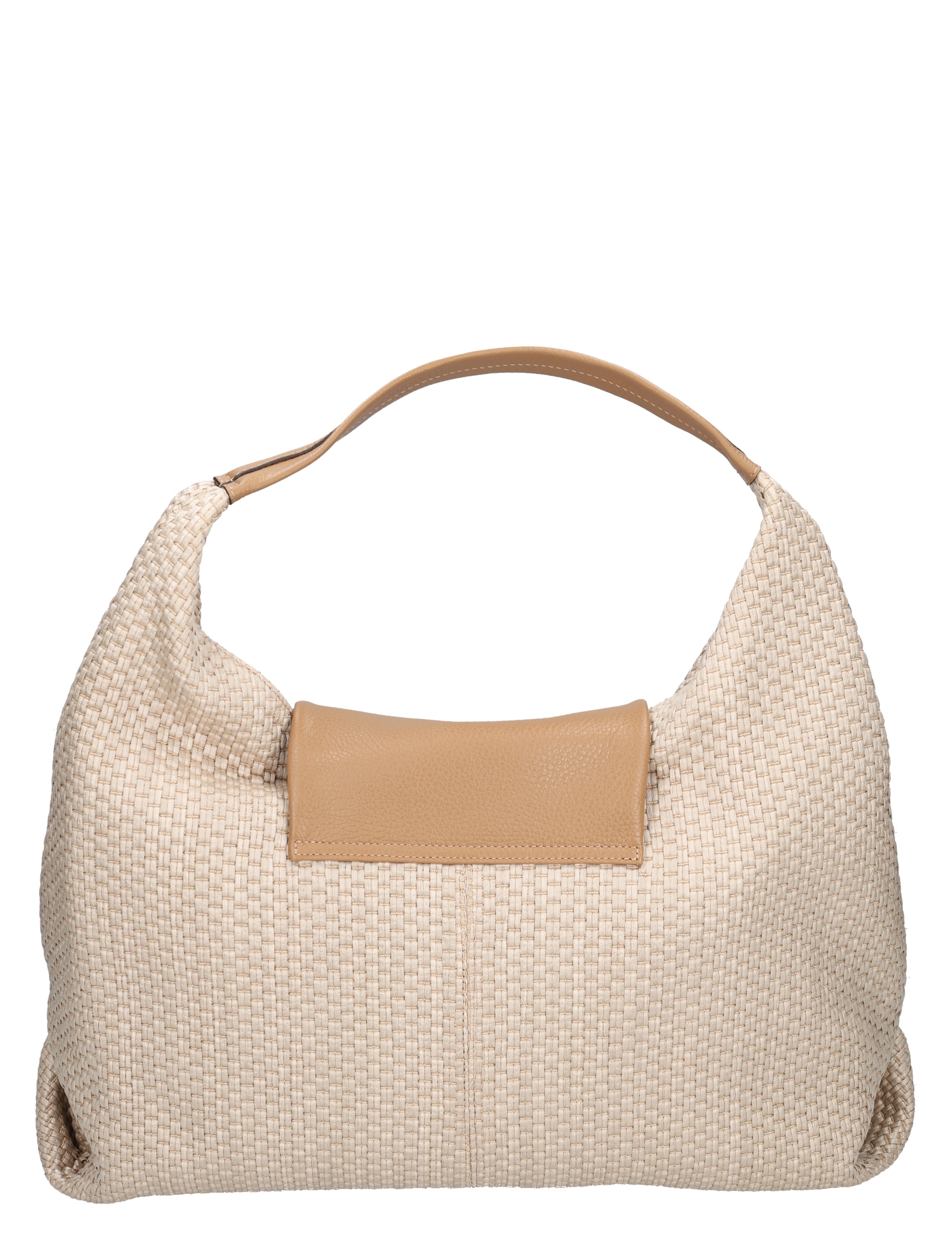 Carol J - 266 Rafia Dollaro Sabbia Tan - Dames - Schoudertassen - 50699_27_4