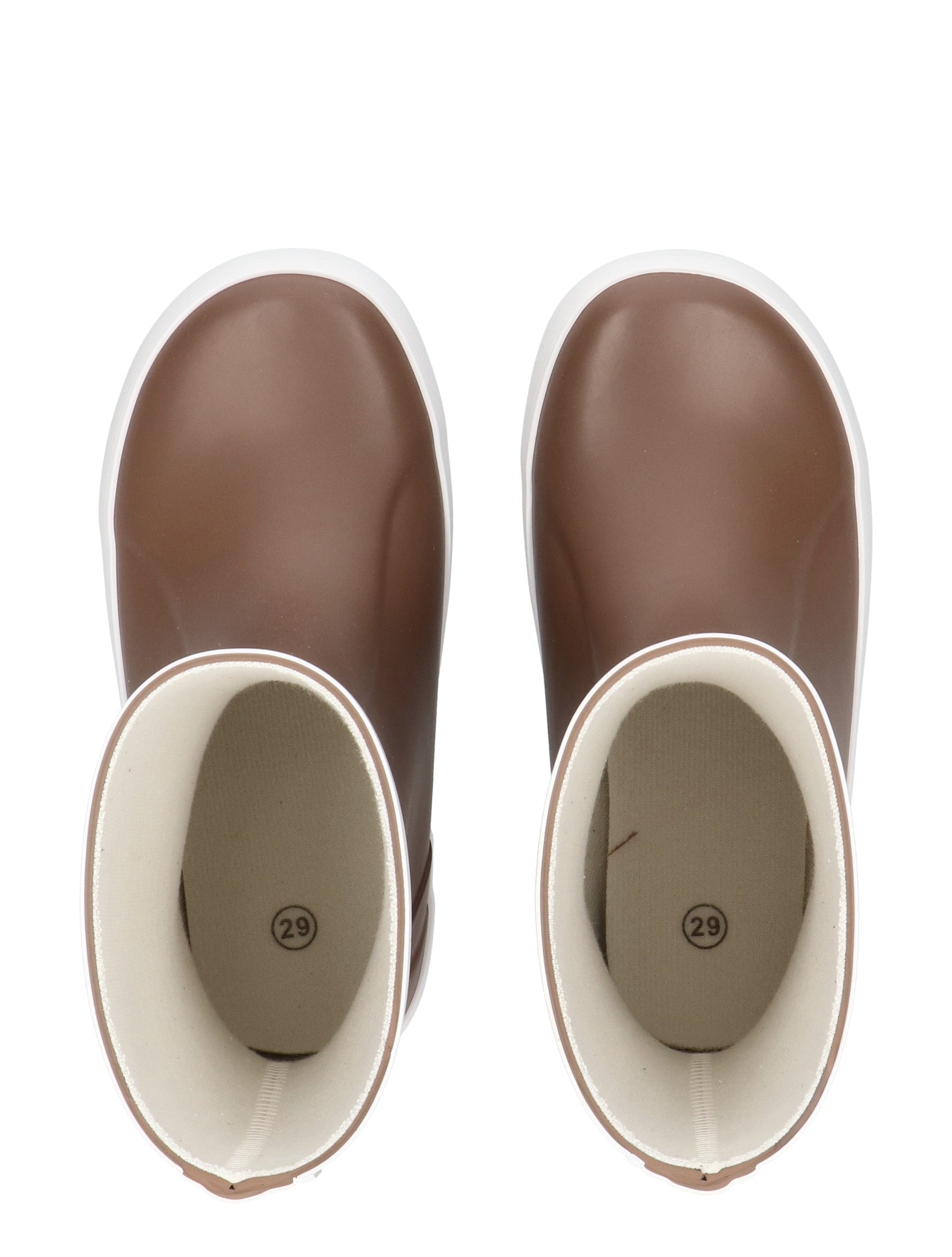 boots, ankle boots, brown, rubber sole, slip-on