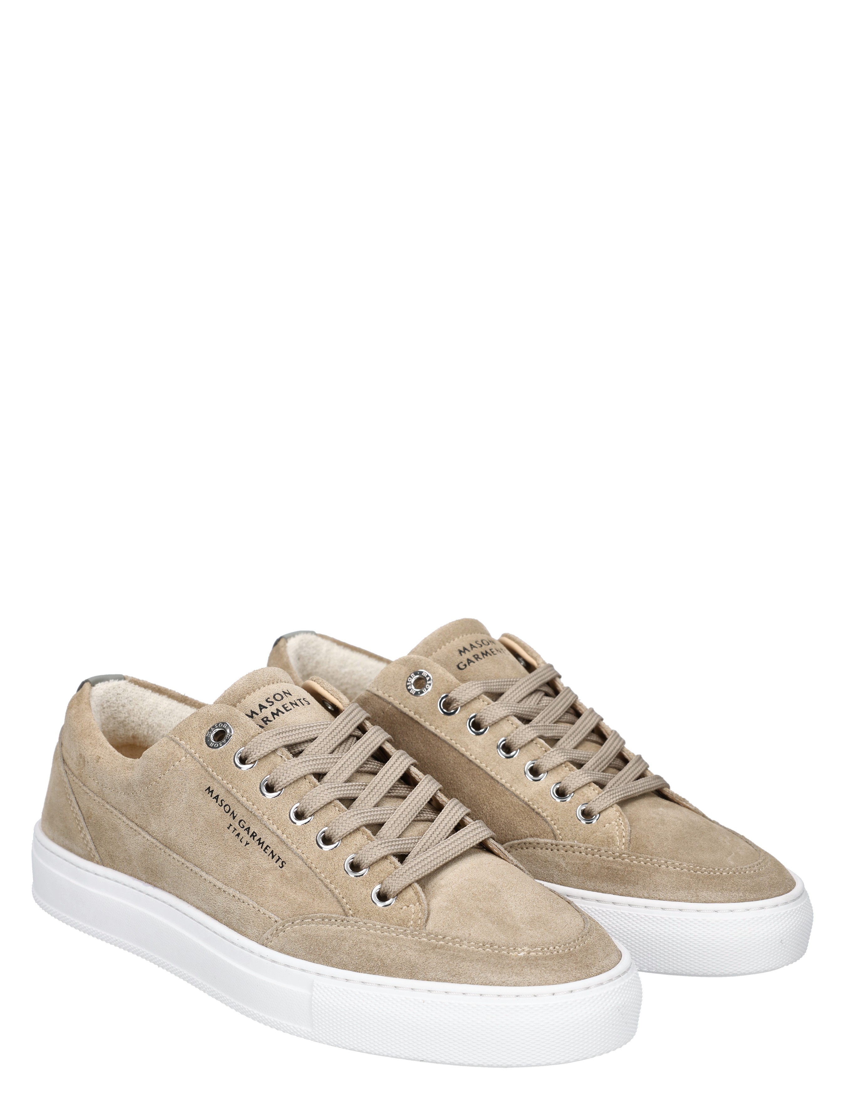 sneakers, beige, suede, veters, witte_zolen