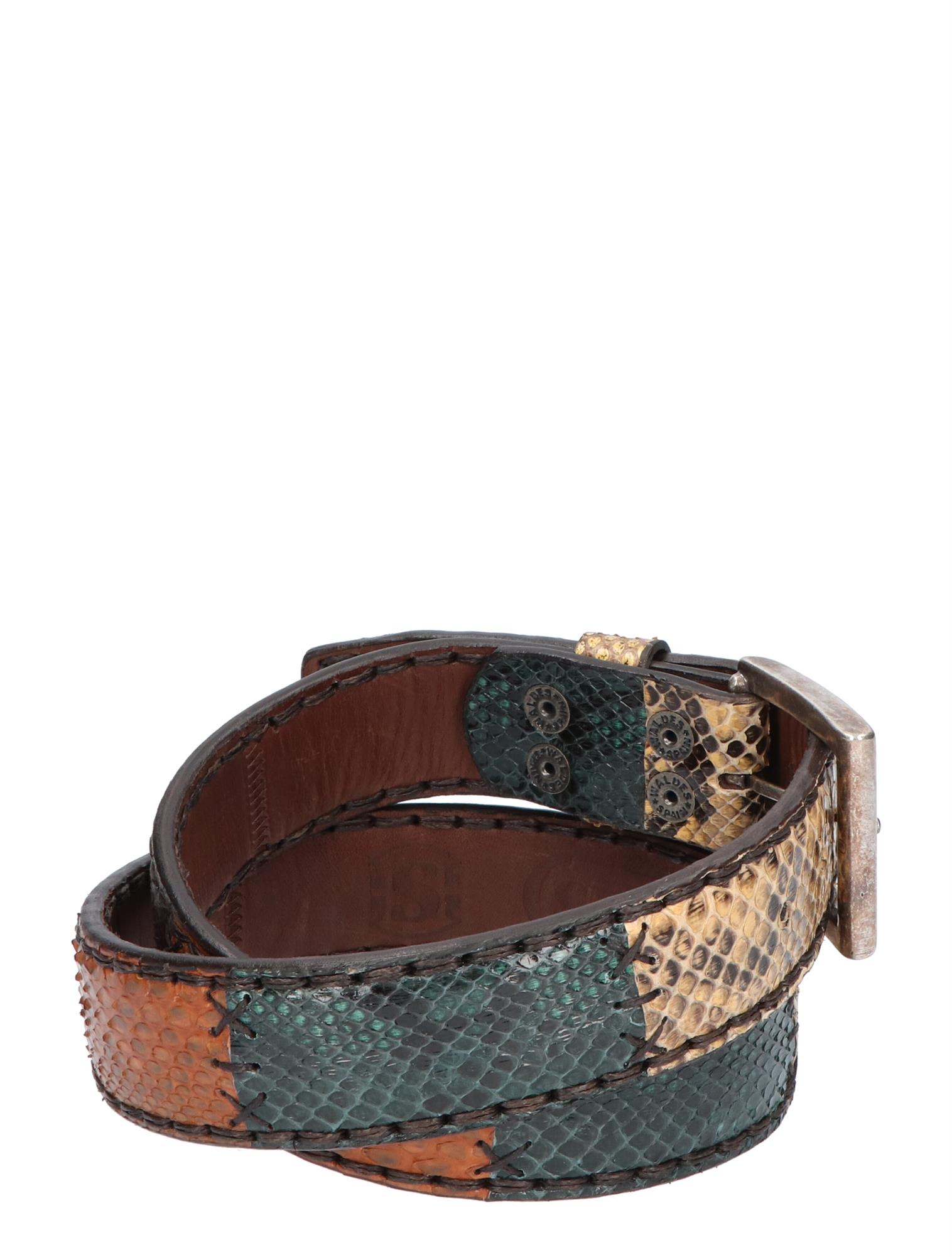 Sendra - 1075 Python Patchwork Marrone - Dames - Heren - Riemen - Riemen - 30685_22_4