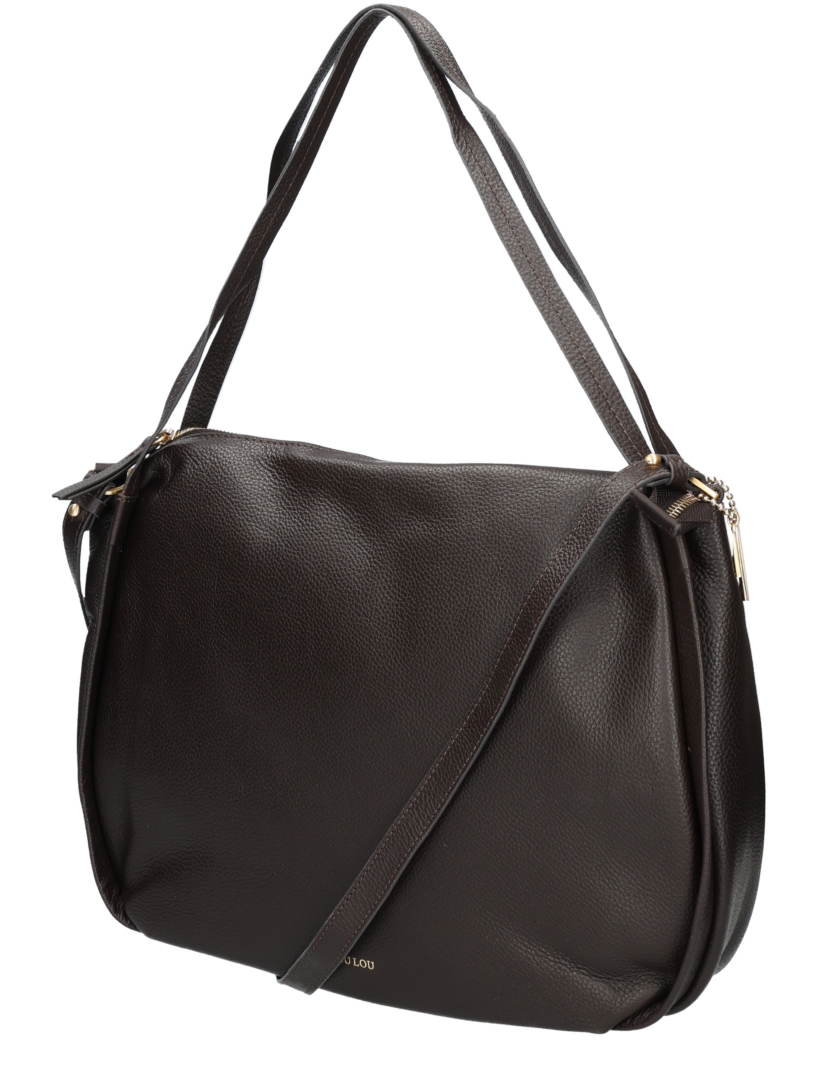 LouLou Essentiels - Lou L 121 Chocolate Torte Gold - Dames - Schoudertassen - 49405_22_3