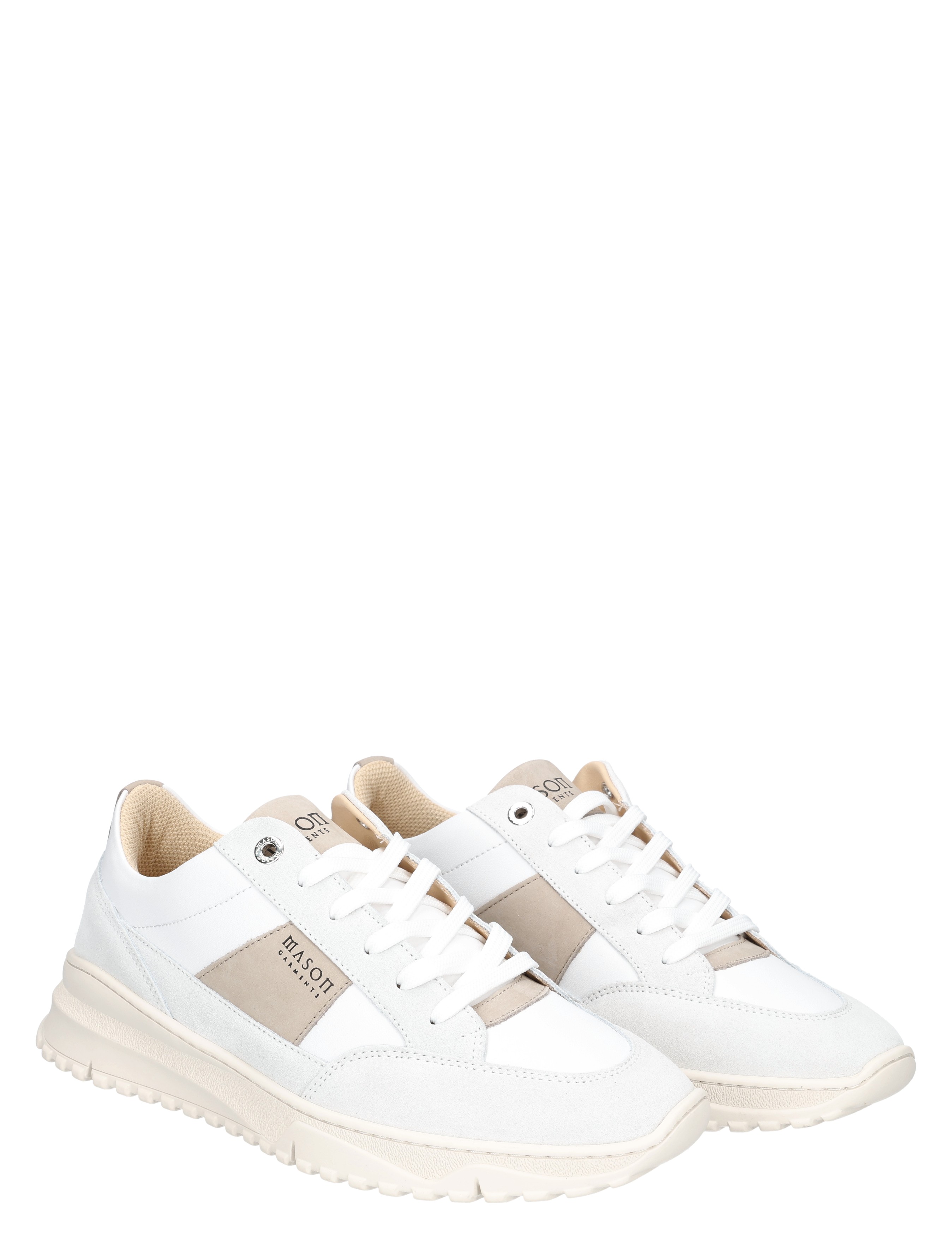 sneaker, wit, upholstered, leder, plat?