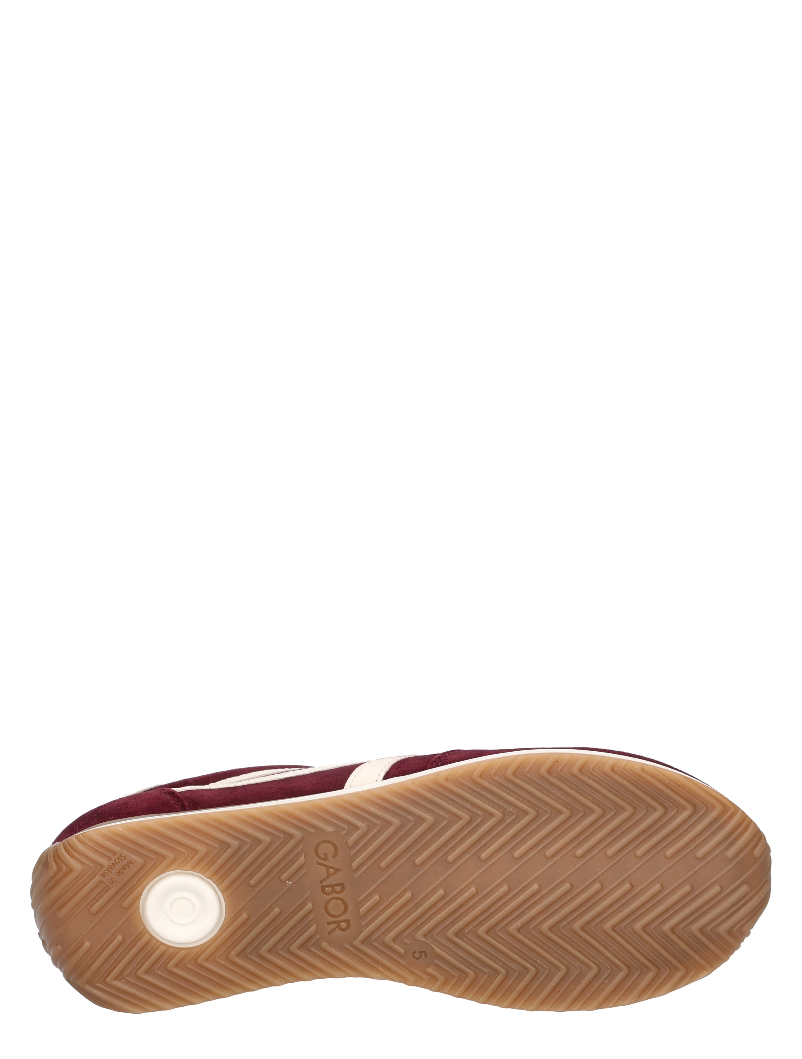 sneaker, slipper, gum outsole, rubber sole, gabor brand visible