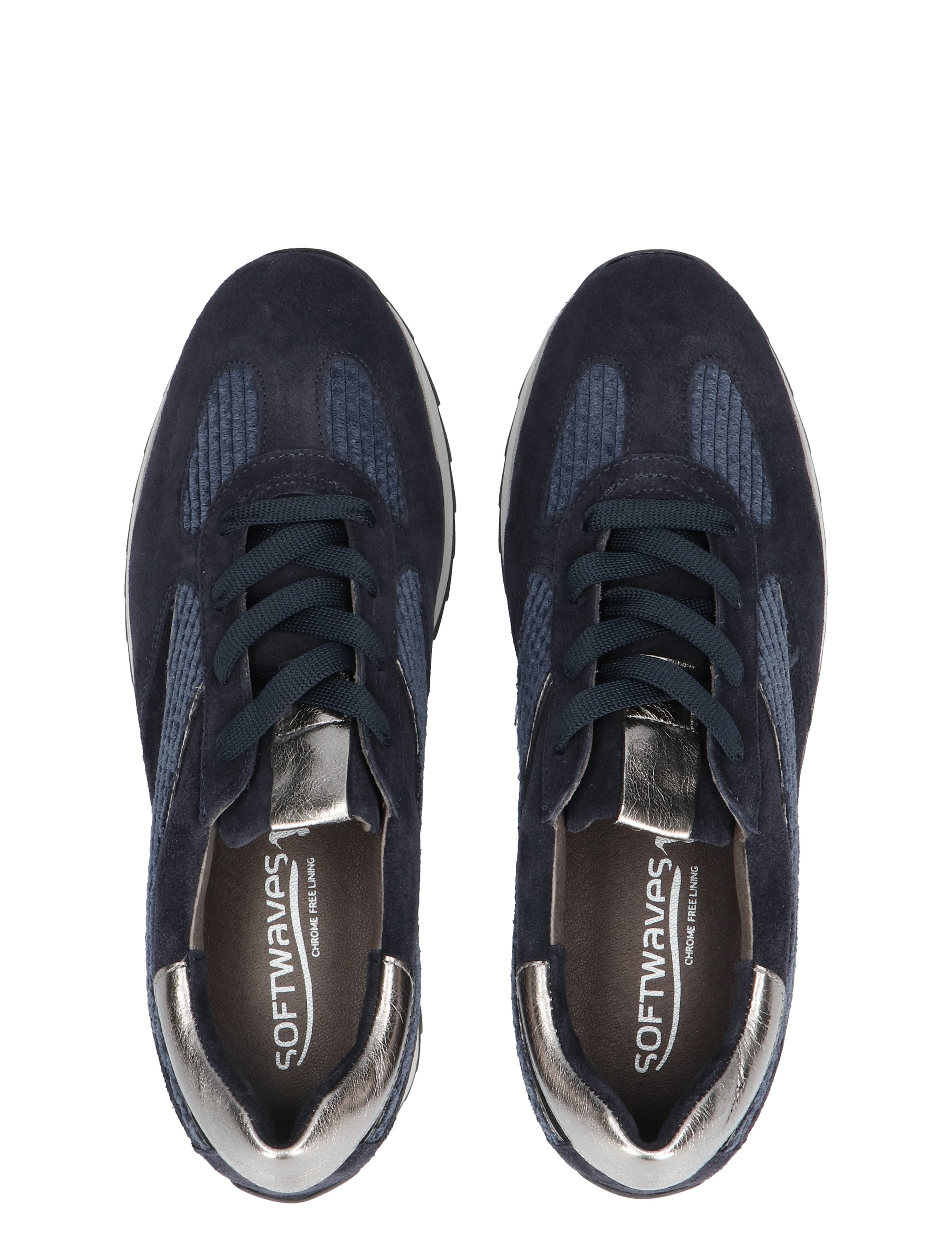 Softwaves - 9.32.04 003 Suede Blue Ink - Dames - Veterschoenen - Casual Veterschoenen - 48882_33_7