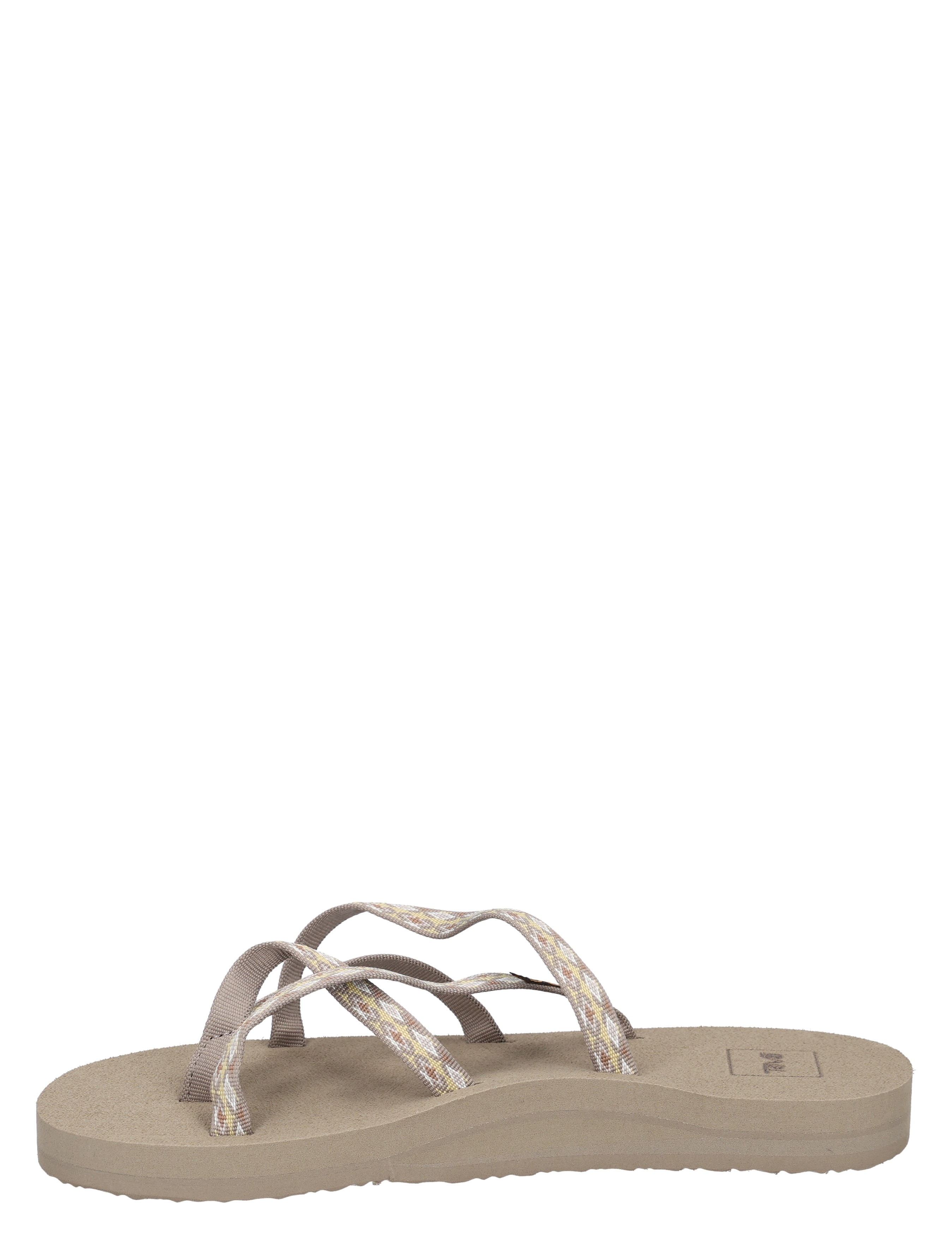 zachte zool, slipper, sandalen, tribal band, platform zijkant
