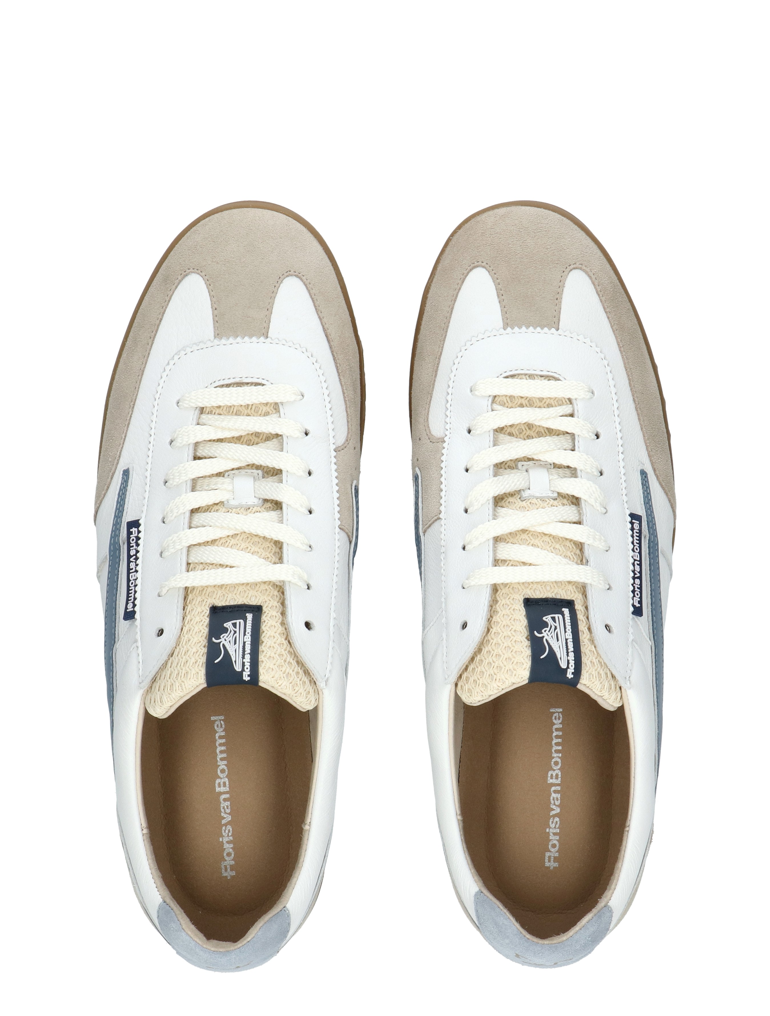Floris van Bommel - De Zaler 10224 60-05 White Blue G+ Wijdte - Heren - Lage Sneakers - Sneakers - 50668_83_8