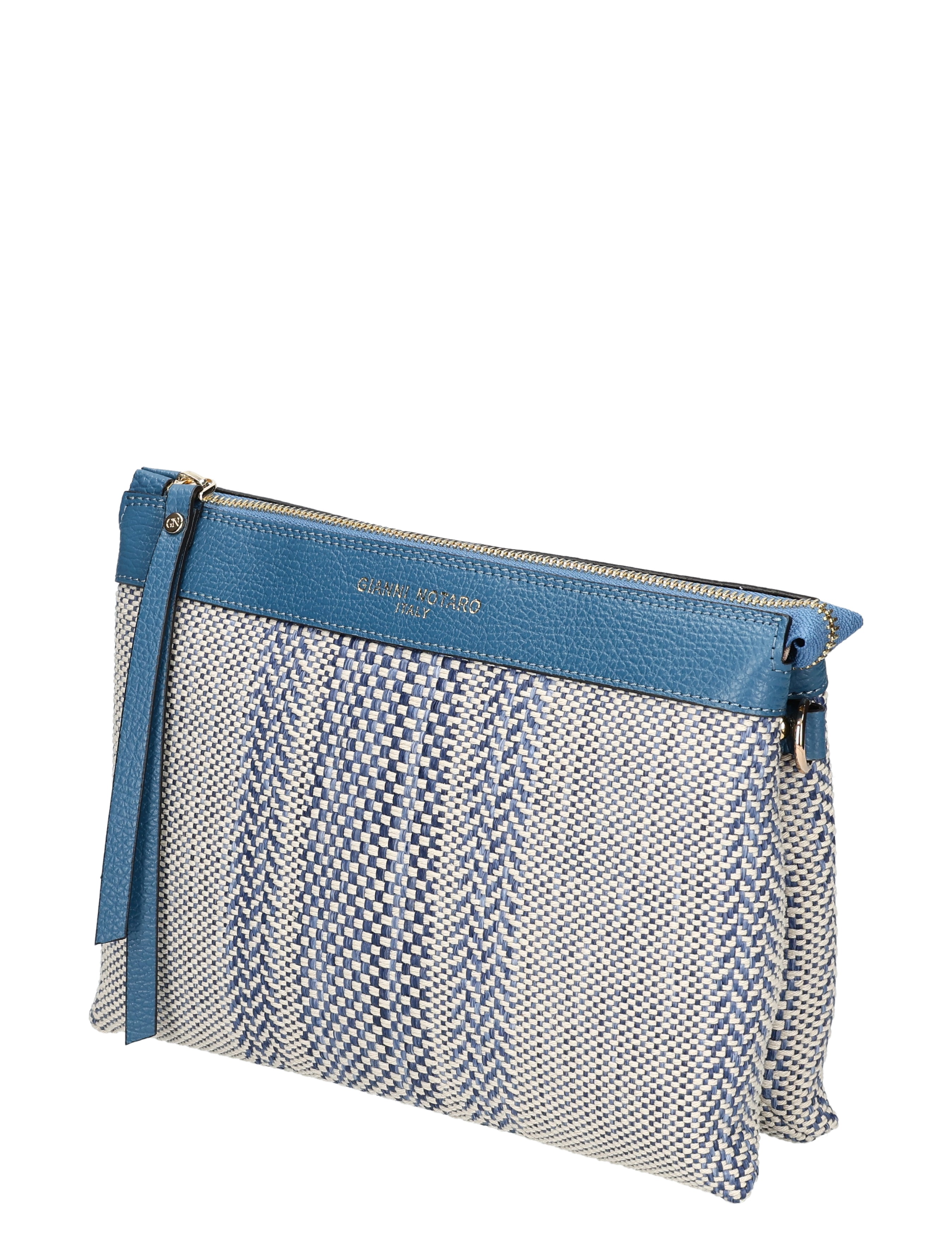 tassen, clutch, woven, blauw, portemonnee