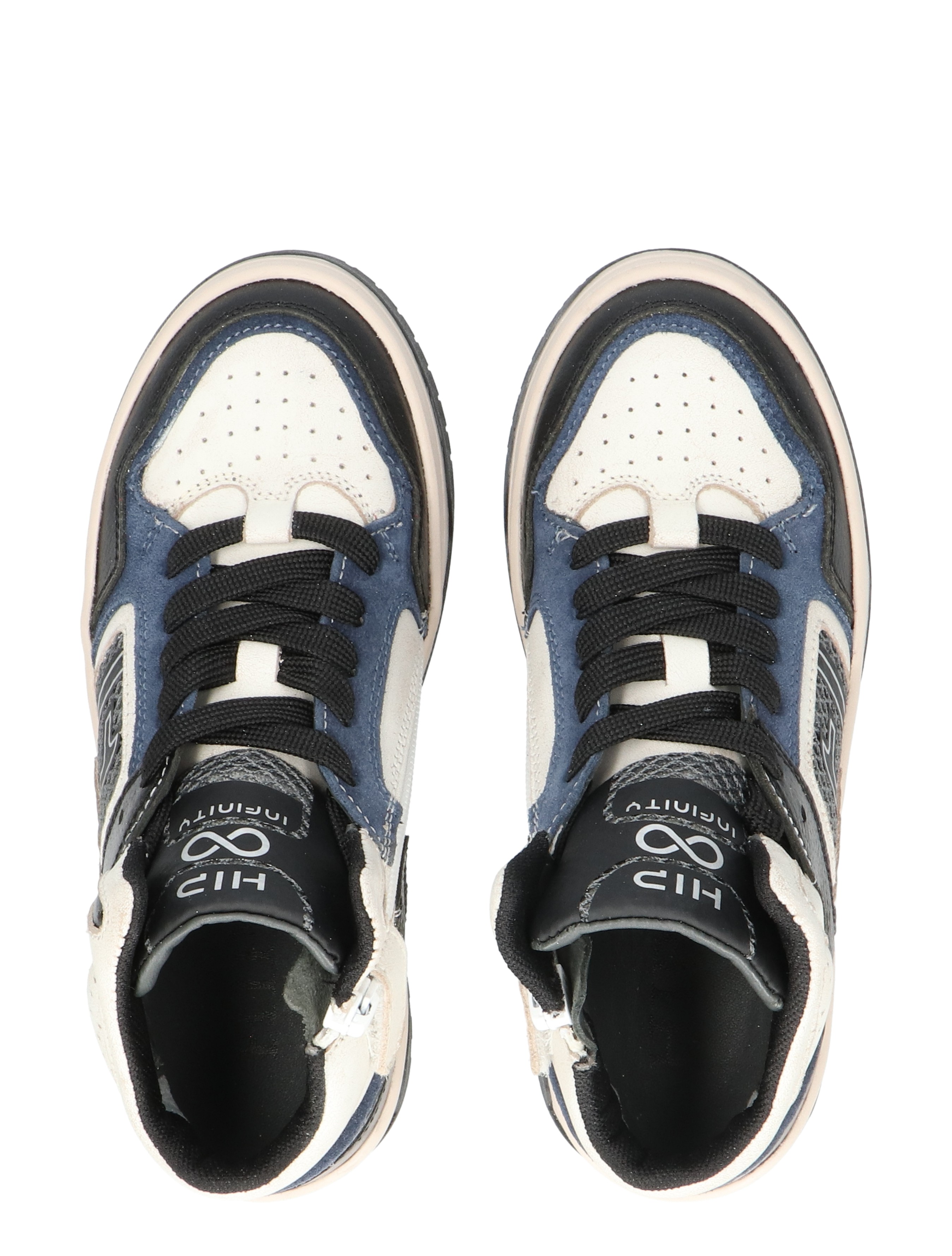 Hip - H1140  Black Blue - Jongens - Sneakers - Hoge Sneakers - 49275_13_7