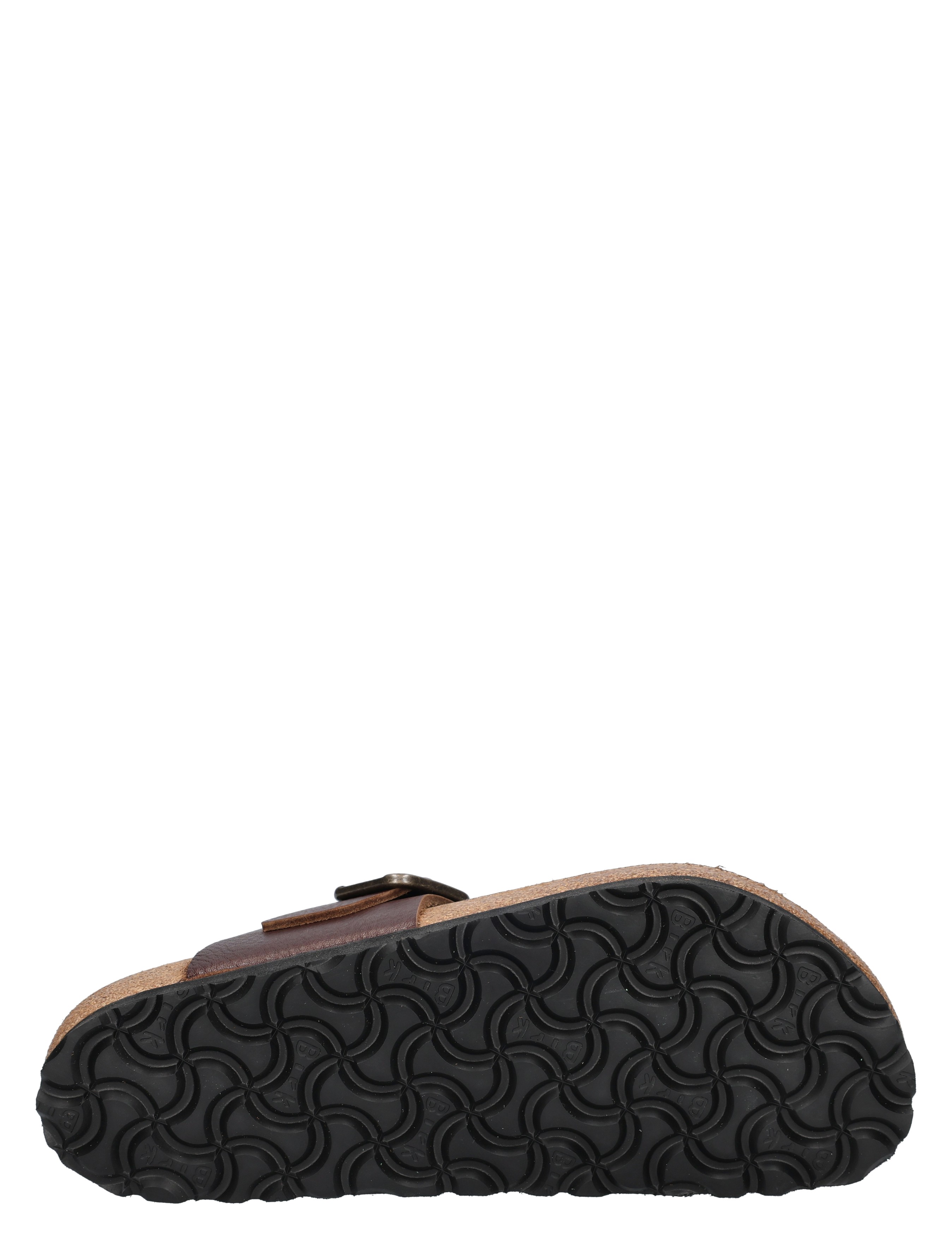 sandal, onfoot, leather, brown, rubbersole