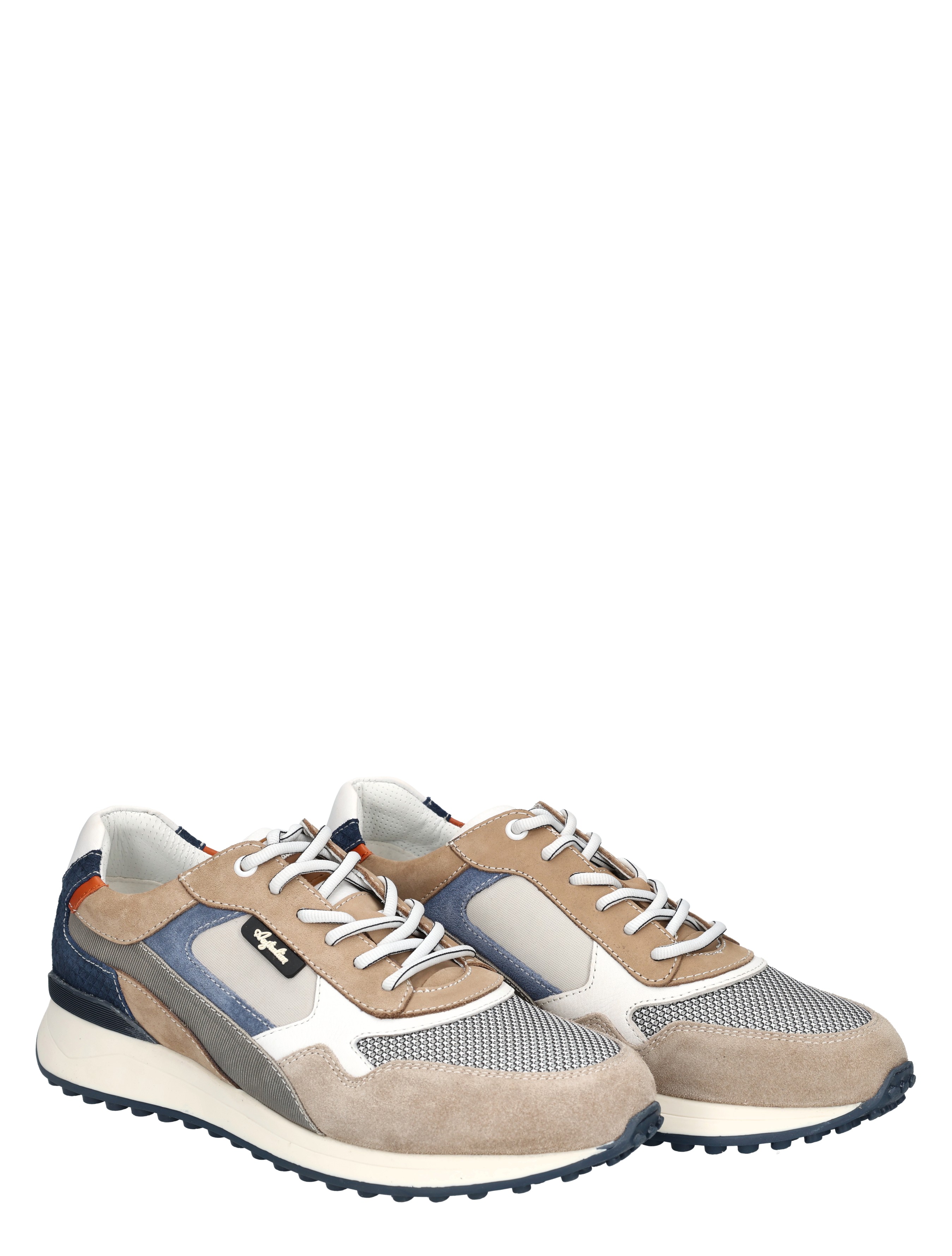 Australian - Yamato 15.1712.01.K15 Grey Beige Whit - Heren - Veterschoenen - Casual Veterschoenen - 50782_79_5