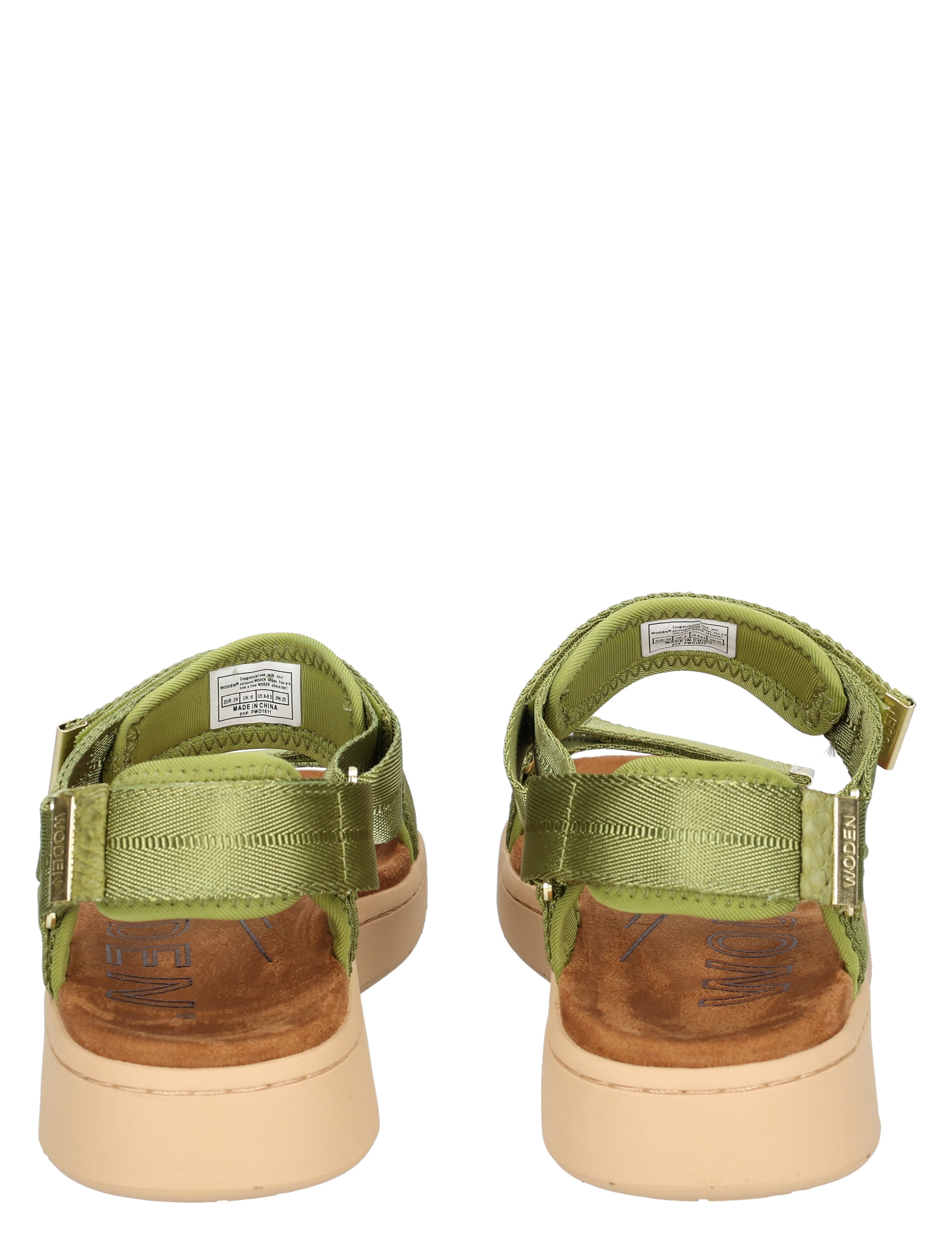 sandalen, groen, band, bandjes, zolen