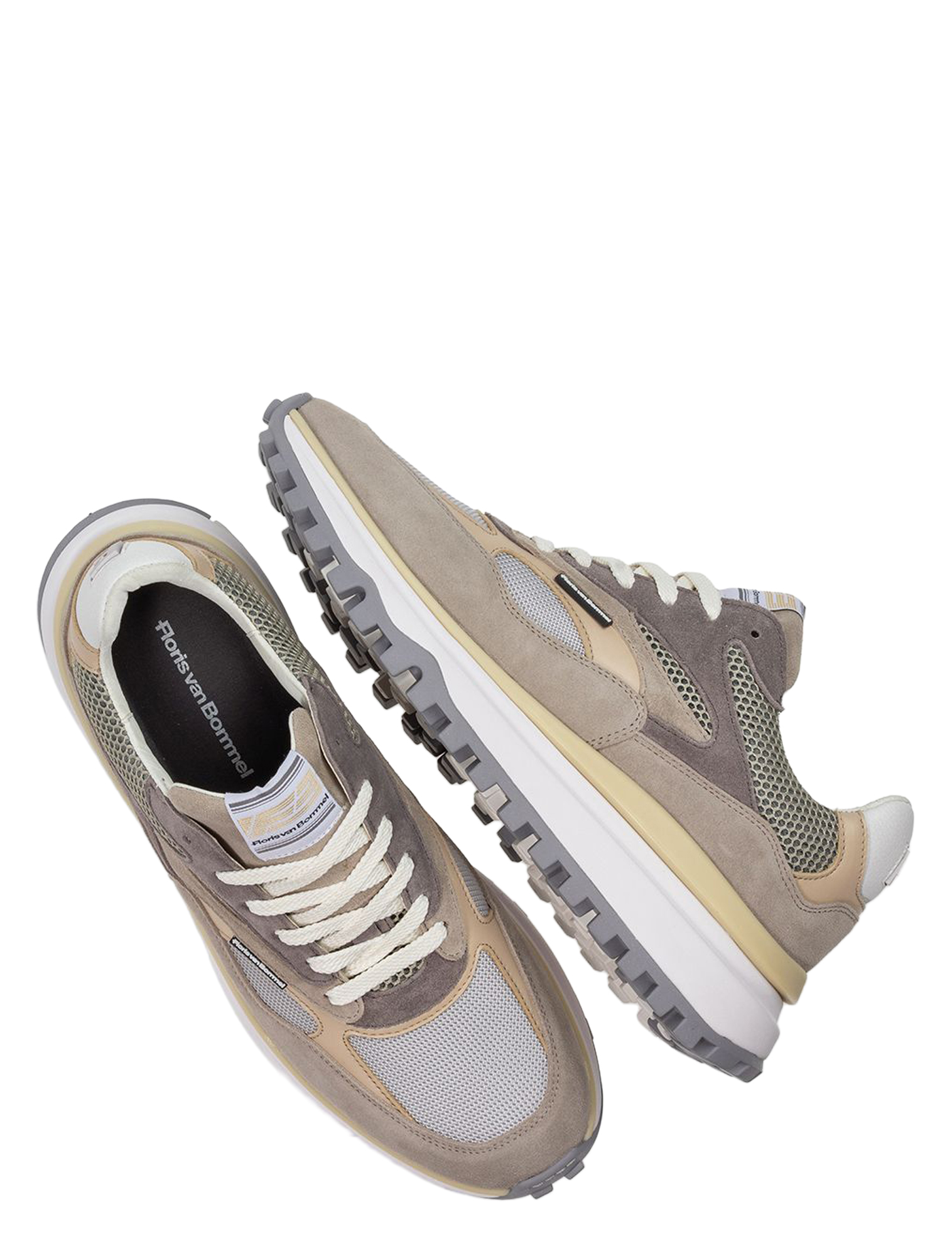 Floris van Bommel - De Gripper 10214 07.00 Light Grey G+Wijdte - Heren - Lage Sneakers - Sneakers - 51427_79_3