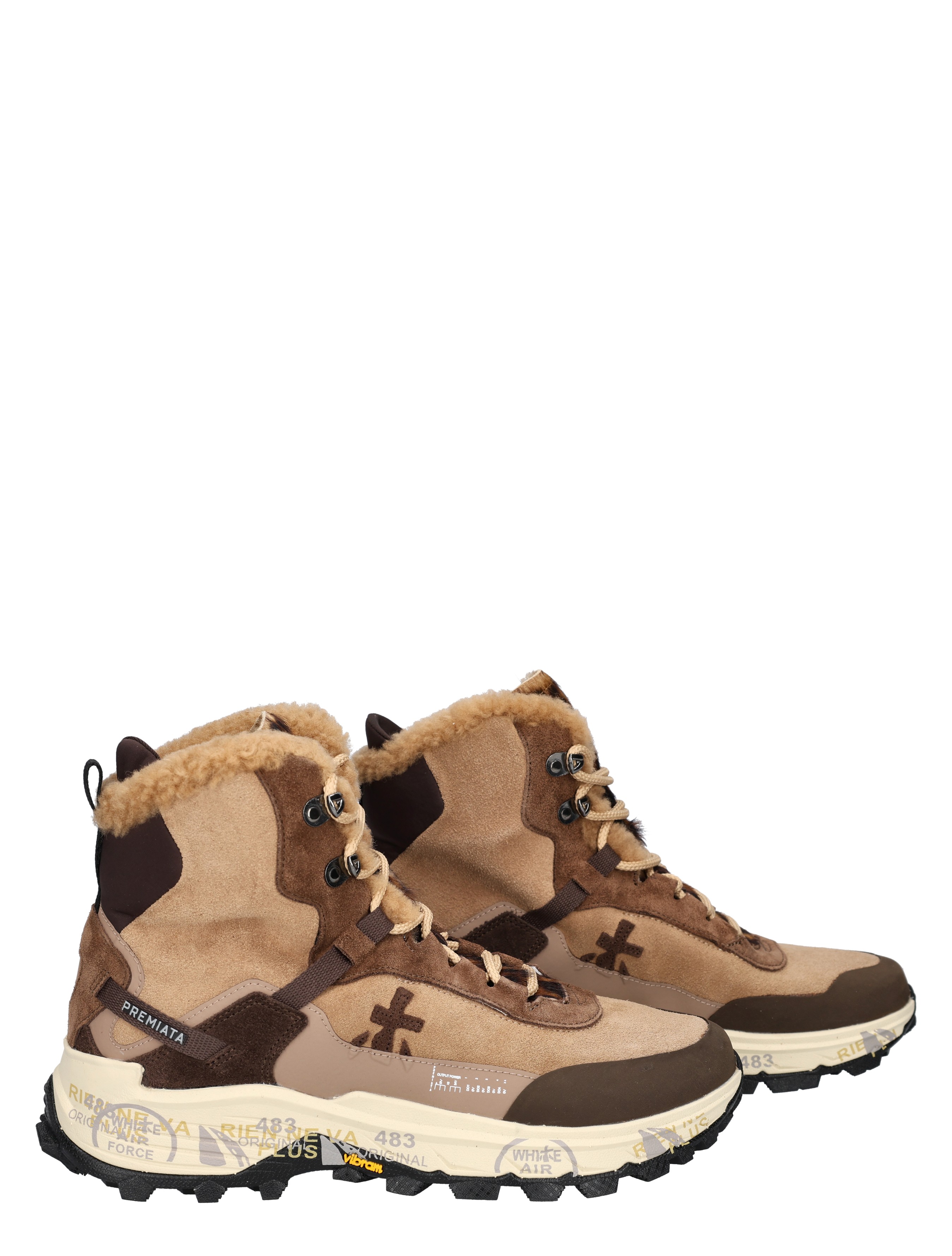 boot, hiking boot, shearling, ankle boot, tan brown