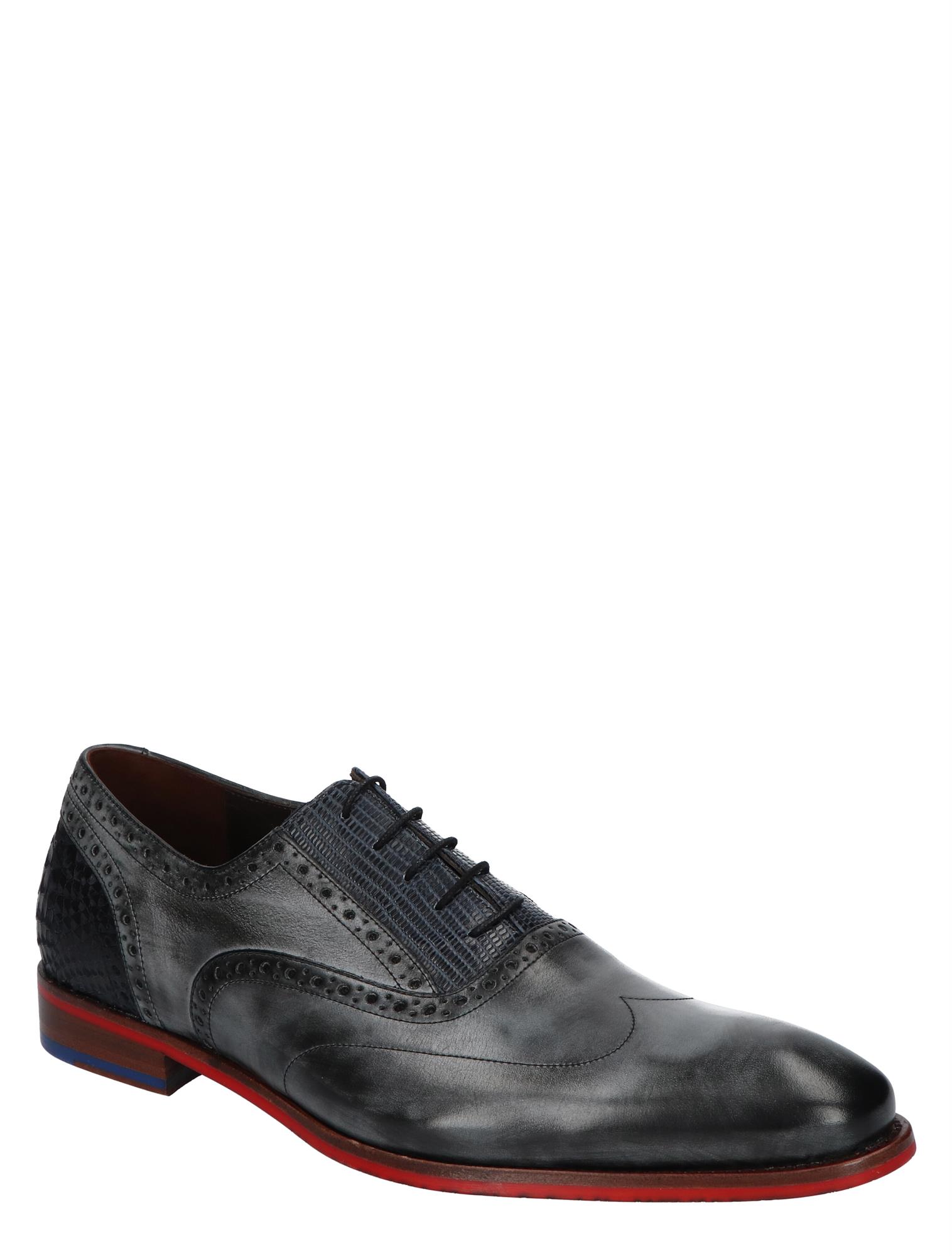 Floris van Bommel - De Stapper 03.01 Black G+Wijdte - Heren - Veterschoenen - Nette Veterschoenen - 30426_11_3