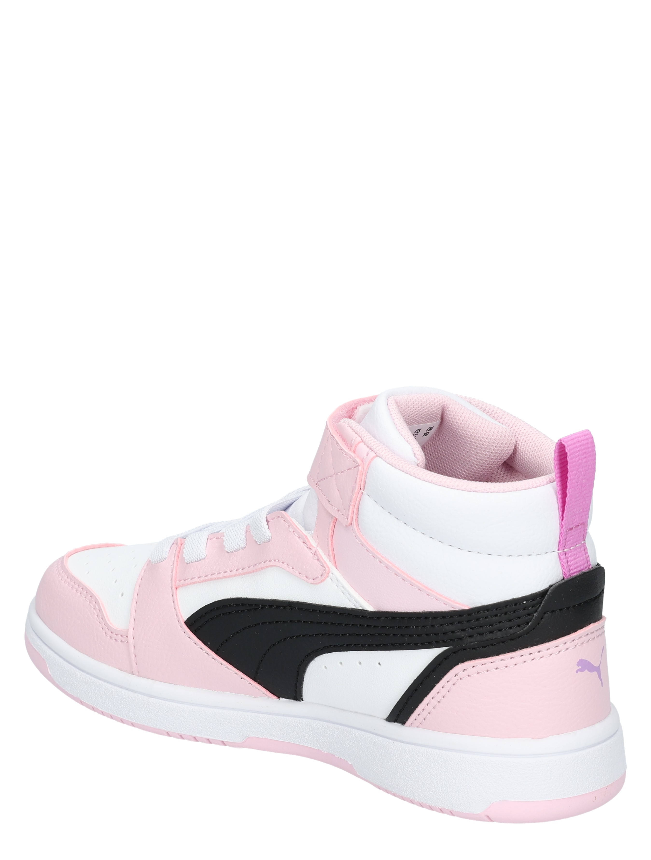Puma - Rebound V6 Mid White Black Pearl - Meisjes - Sneakers - Hoge Sneakers - 49707_48_4