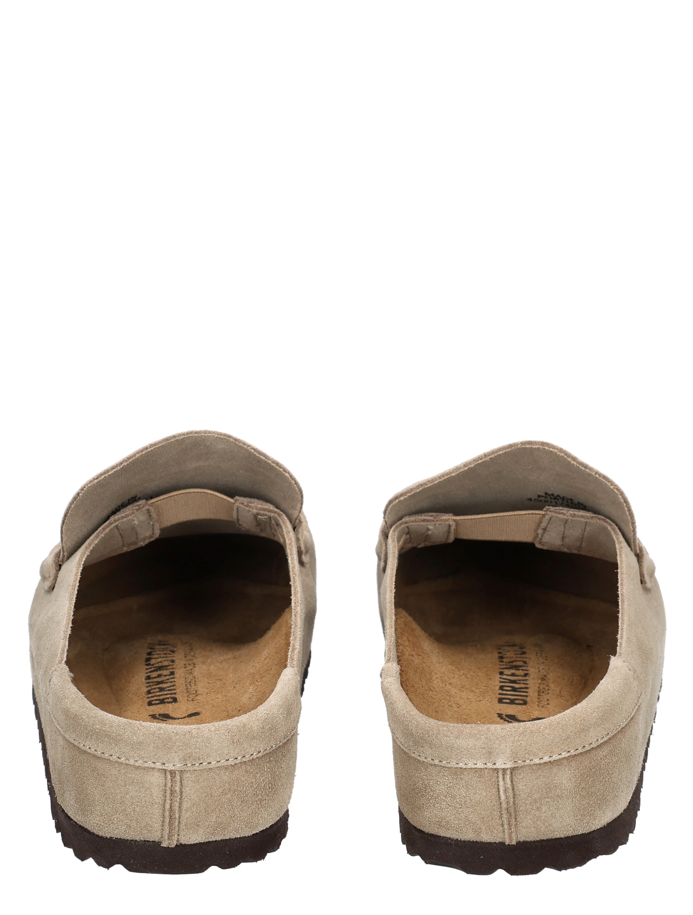 Birkenstock - Naples Wrapped Suede Suede Taupe Narrow - Dames - Loafers - 49861_77_7